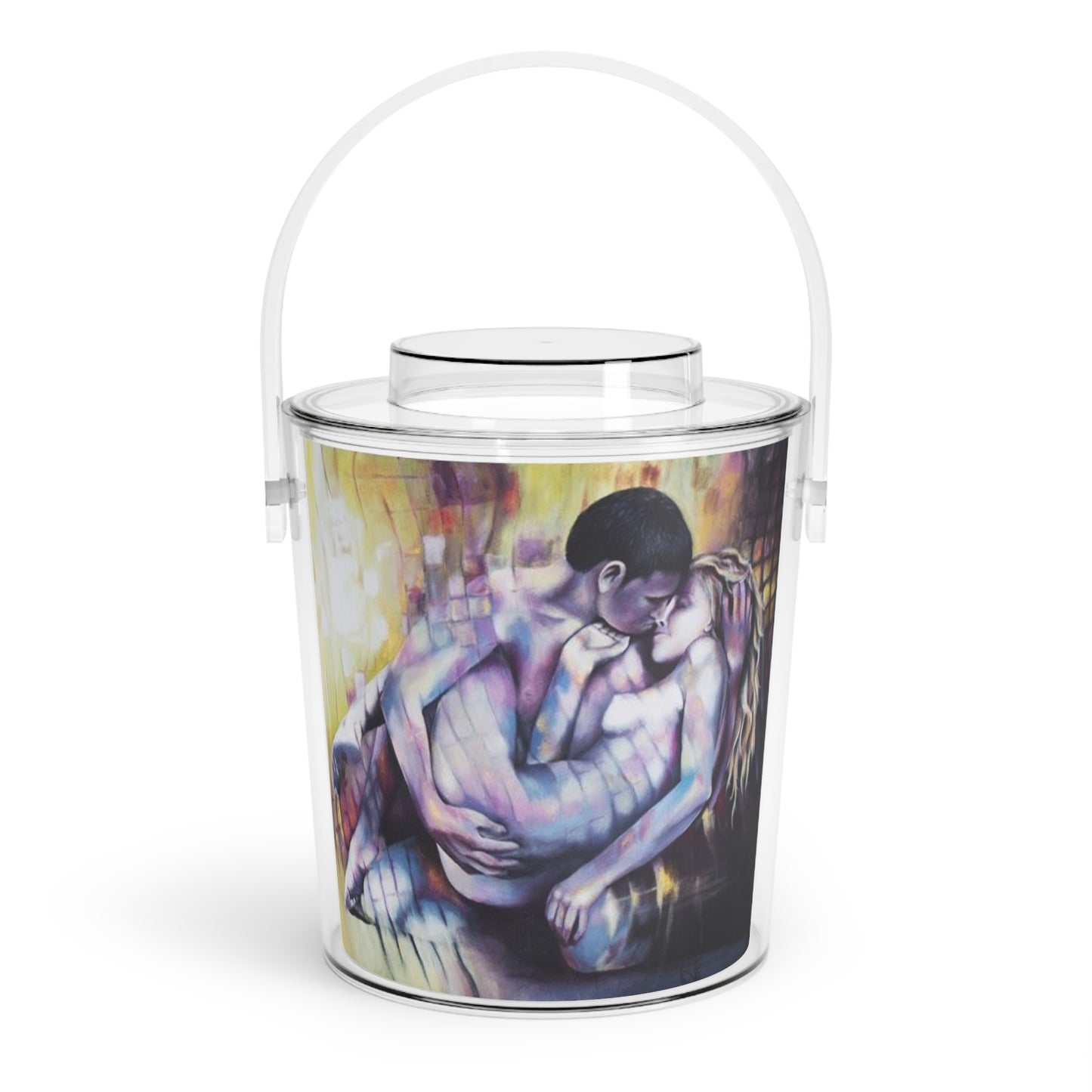 Romantic Ice Bucket with Tongs - Perfect Symmetry by artist Mel Fiorentino