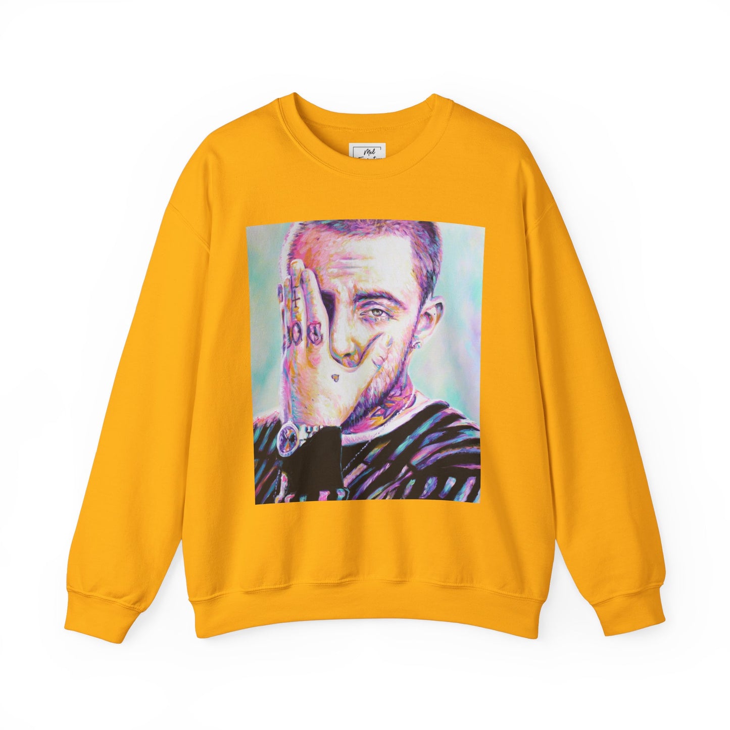 Mac Miller Unisex Crewneck Sweatshirt by Mel Fiorentino