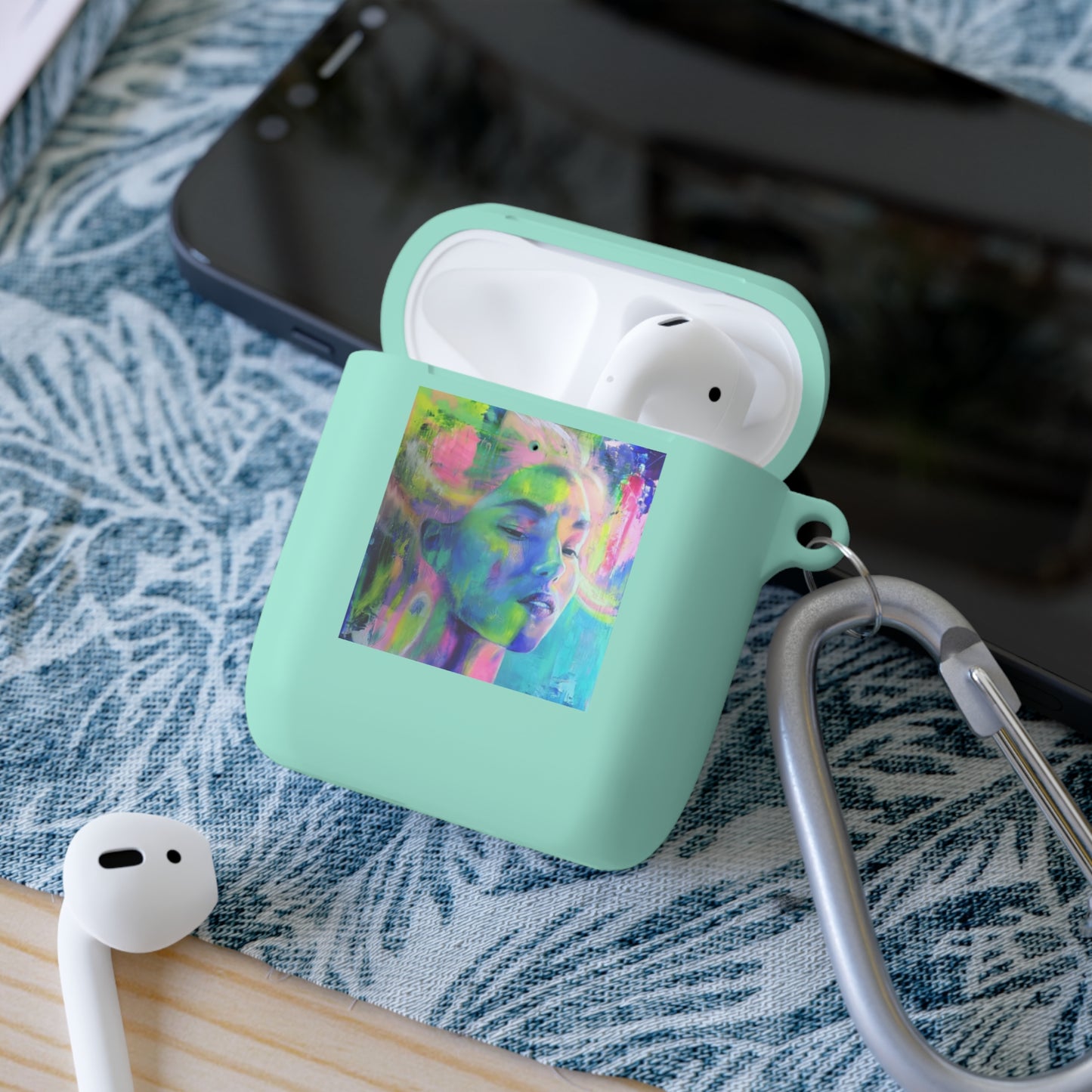 Underwater AirPods Case Cover | Art-Inspired Accessory by Mel Fiorentino
