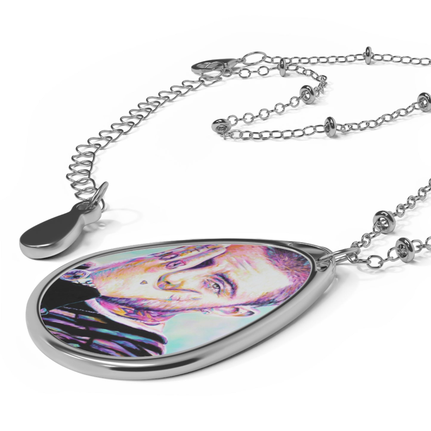 Mac Miller Artistic Oval Necklace – Designed by Mel Fiorentino