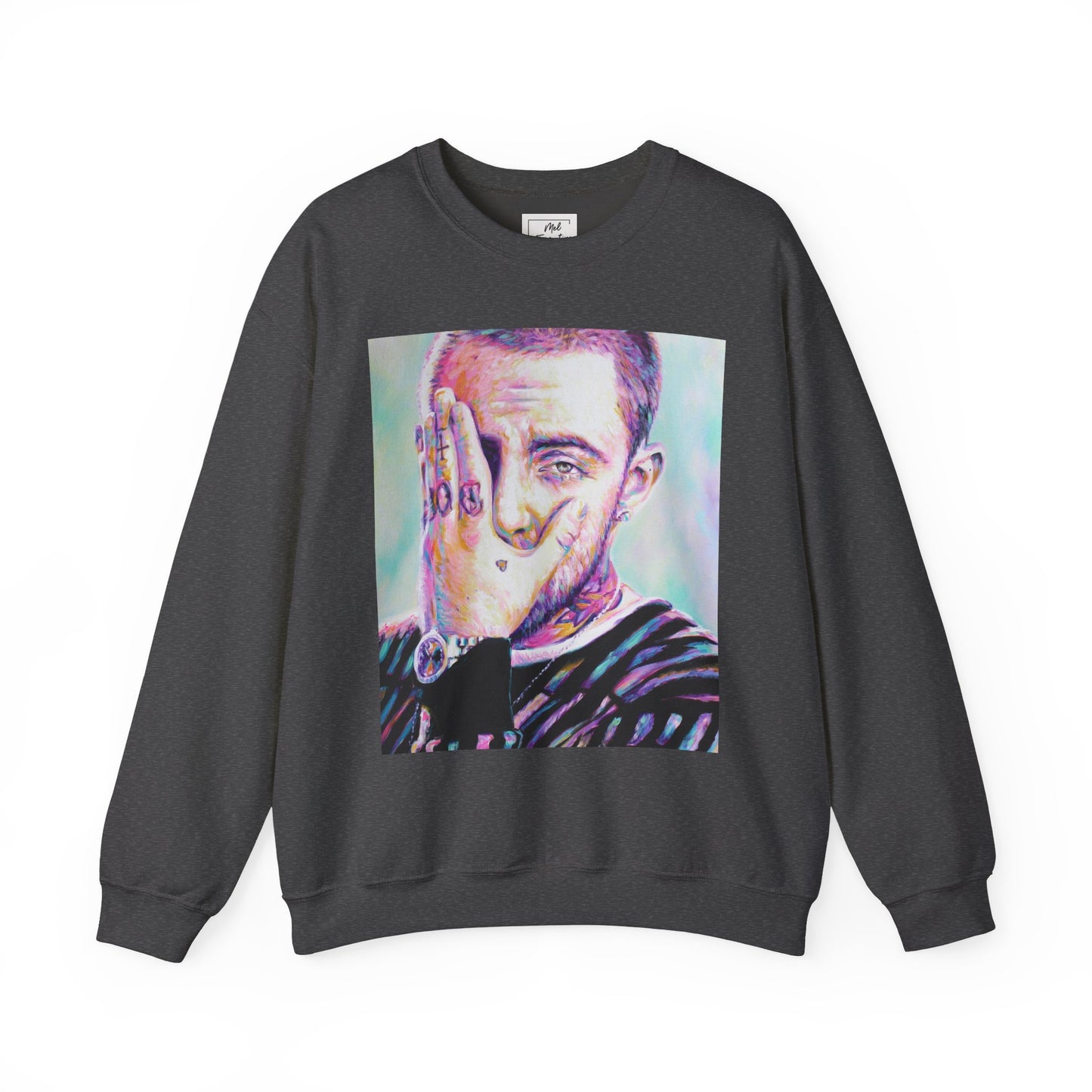 Mac Miller Unisex Crewneck Sweatshirt by Mel Fiorentino