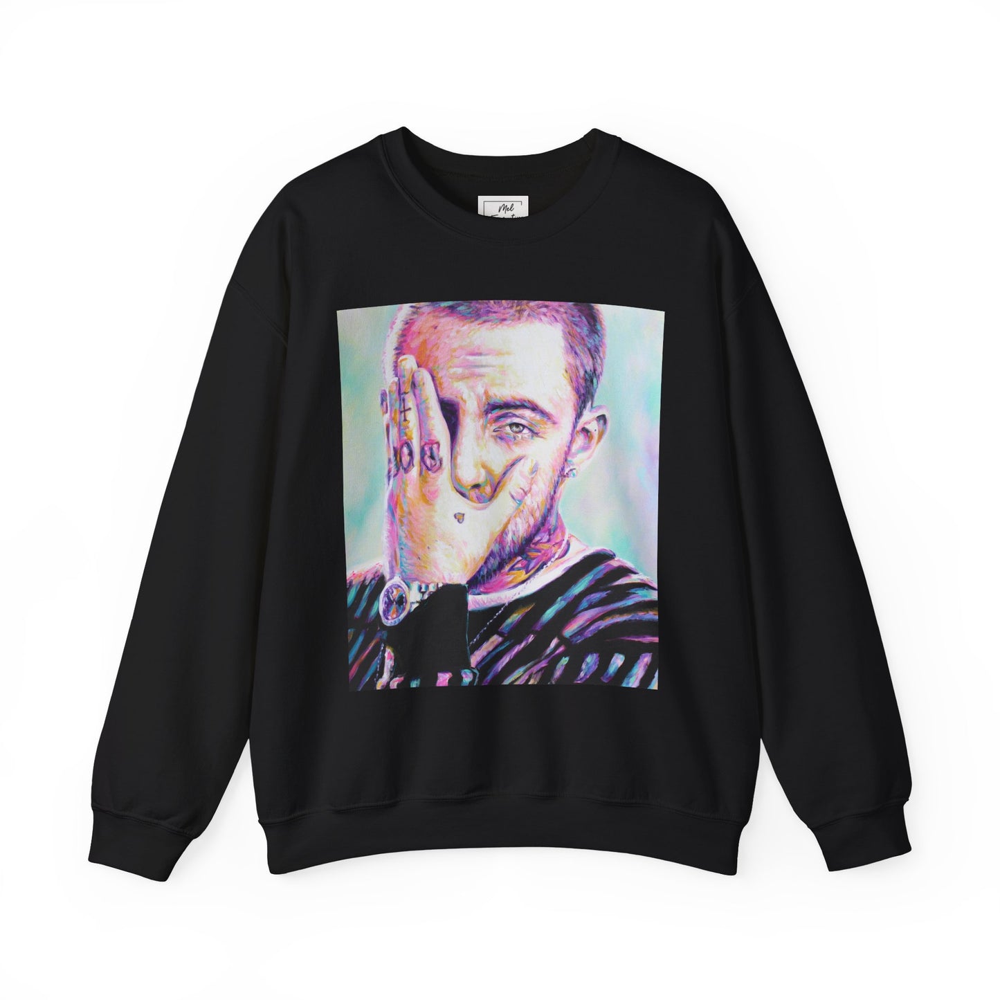 Mac Miller Unisex Crewneck Sweatshirt by Mel Fiorentino