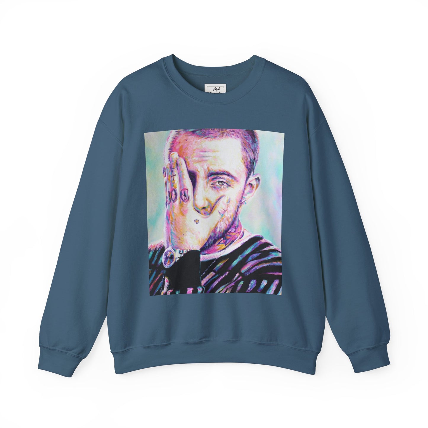 Mac Miller Unisex Crewneck Sweatshirt by Mel Fiorentino