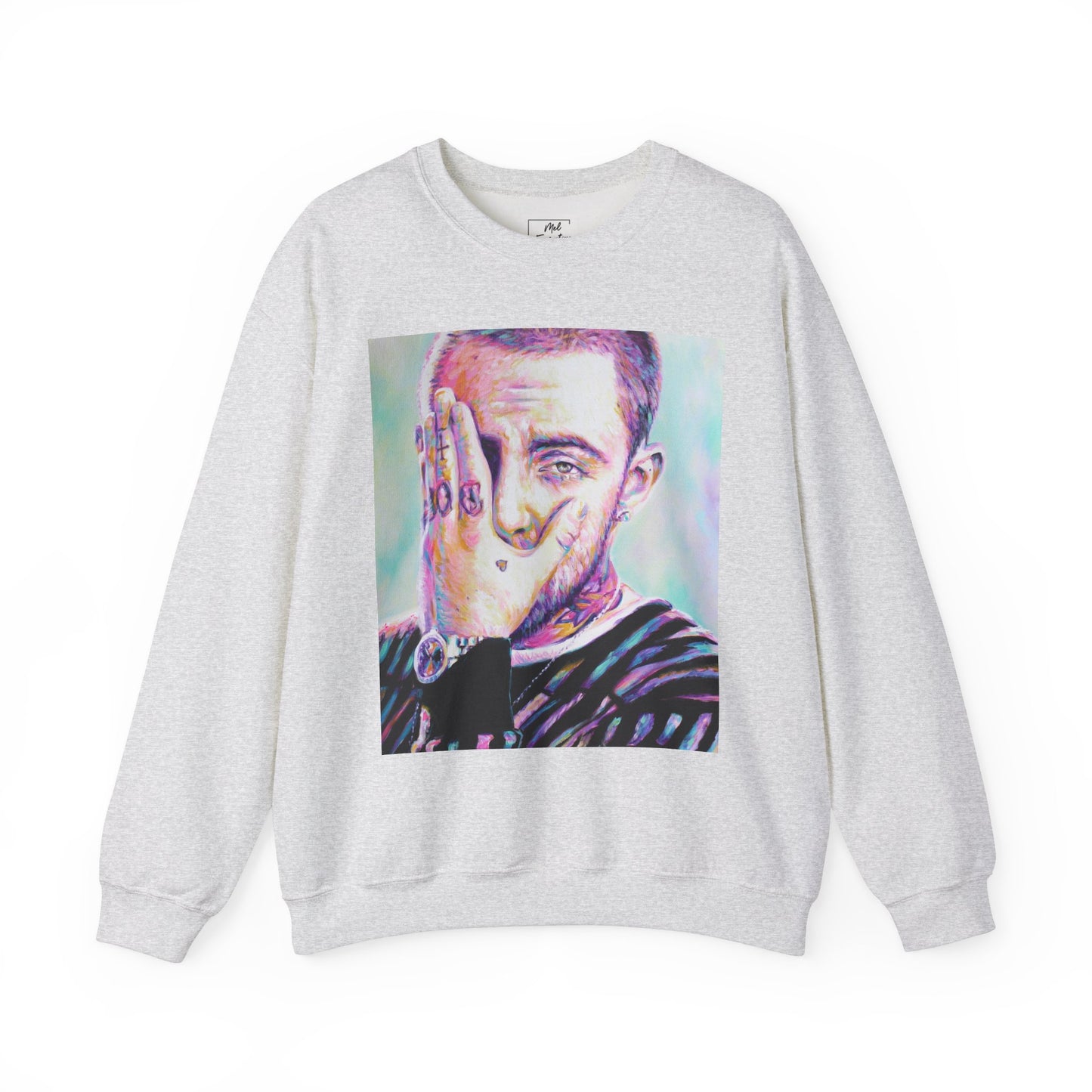Mac Miller Unisex Crewneck Sweatshirt by Mel Fiorentino