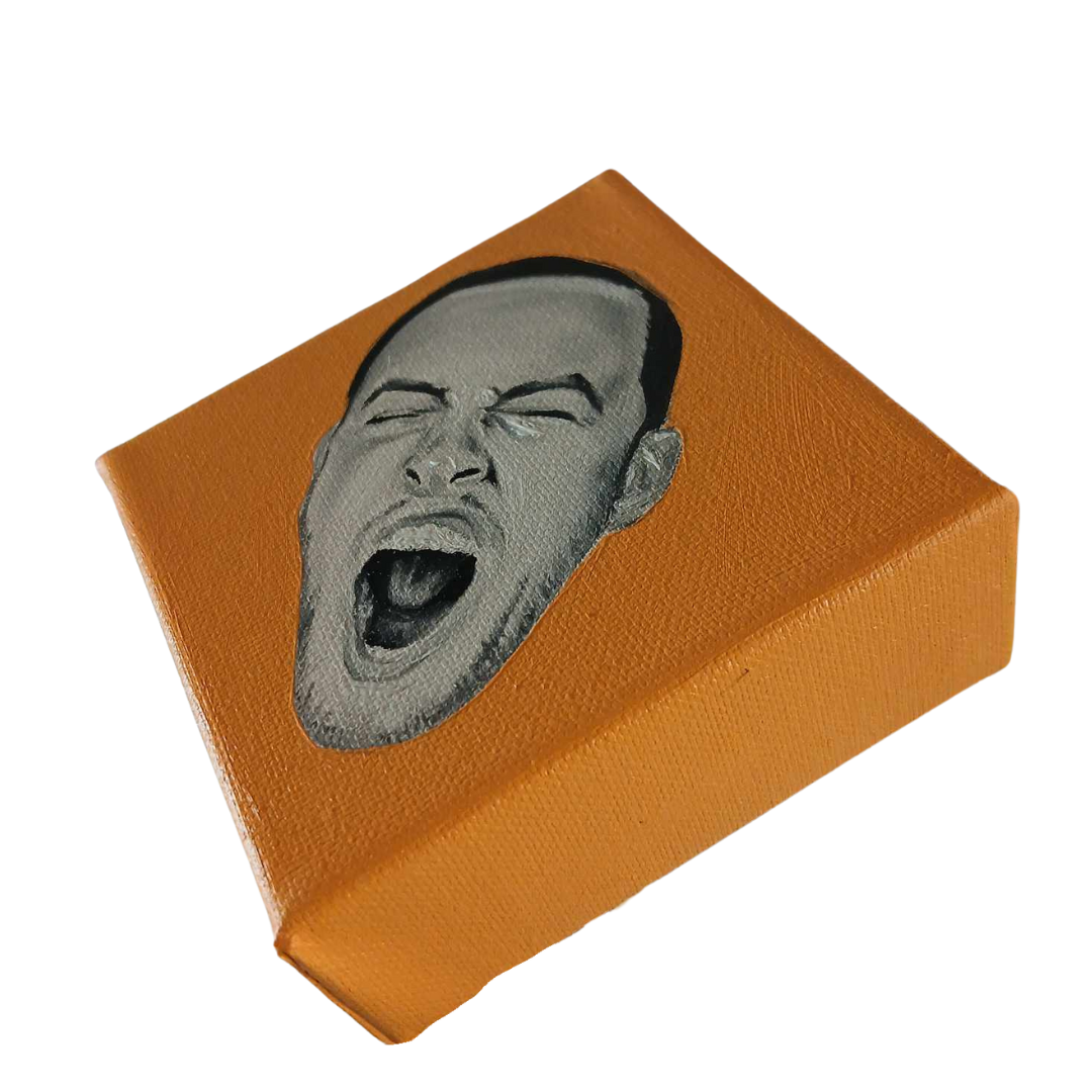 Baby Mac in Coral Oil Painting