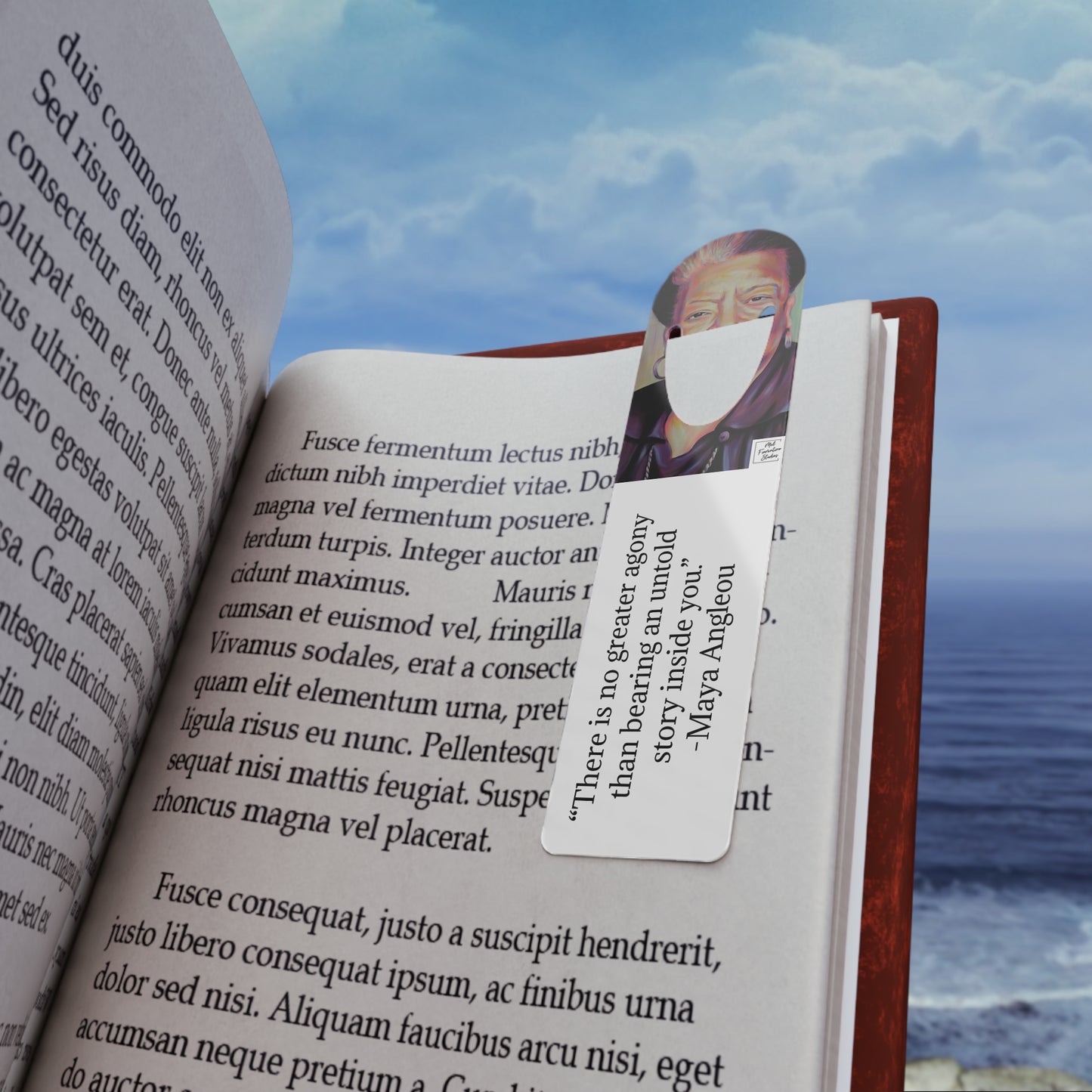 Maya Angelou Bookmark by Mel Fiorentino