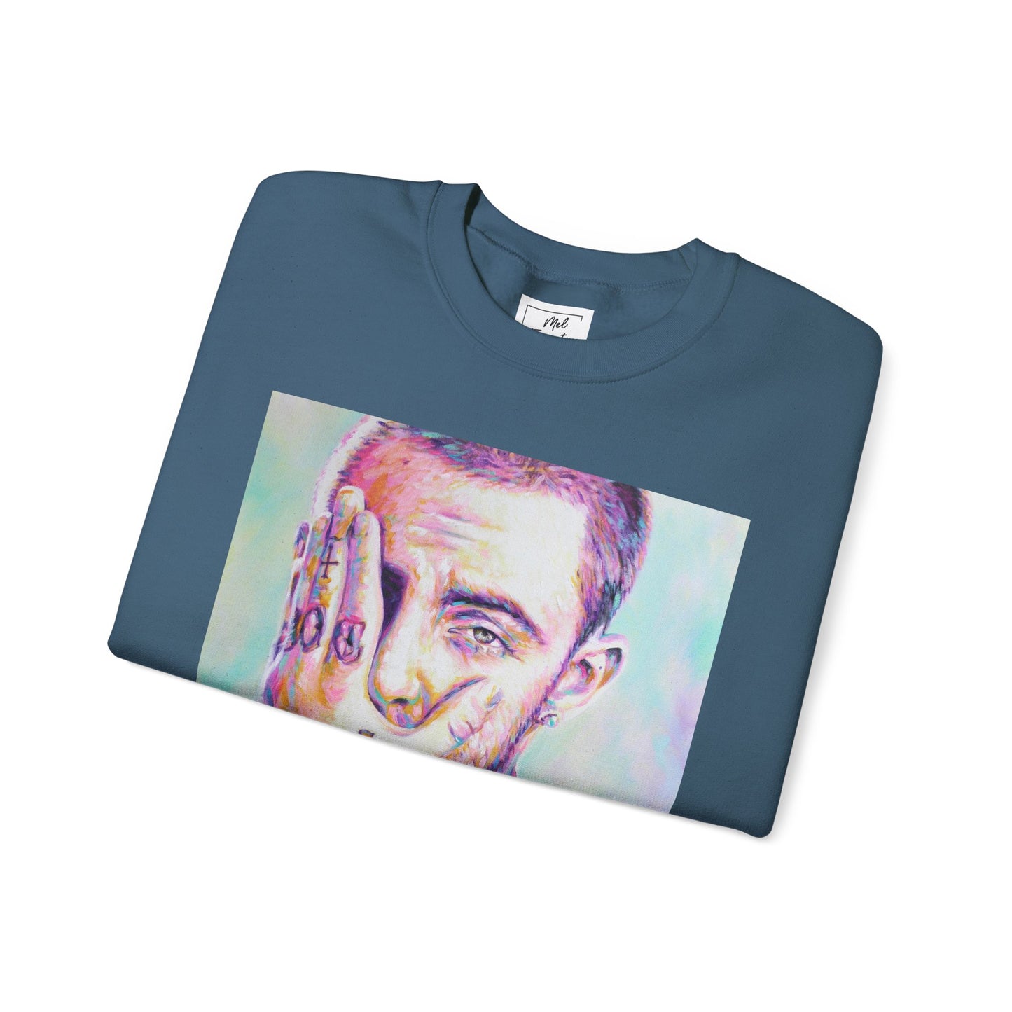 Mac Miller Unisex Crewneck Sweatshirt by Mel Fiorentino
