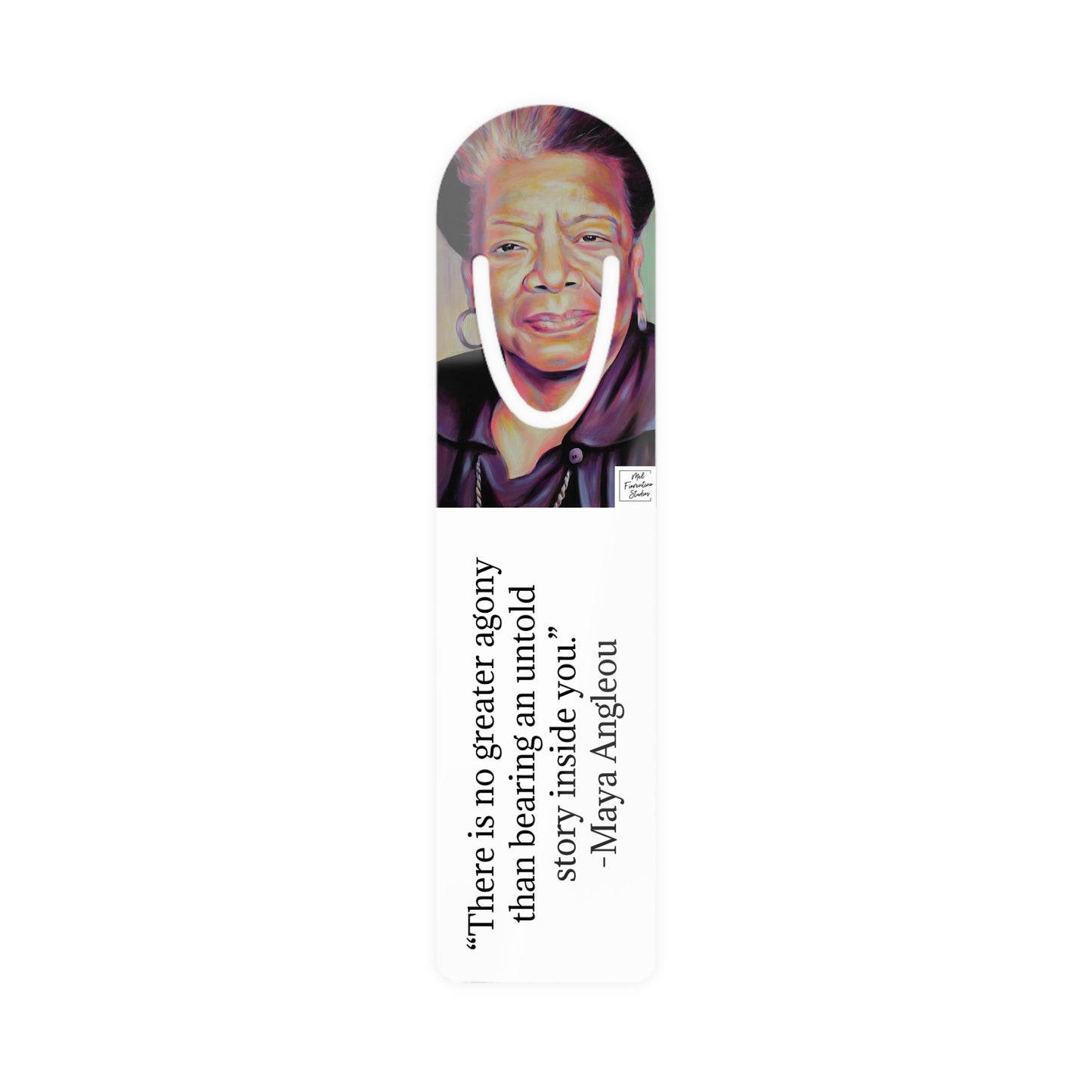 Maya Angelou Bookmark by Mel Fiorentino