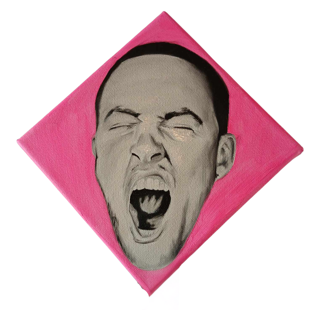 Baby Mac in Hot Pink Oil Painting