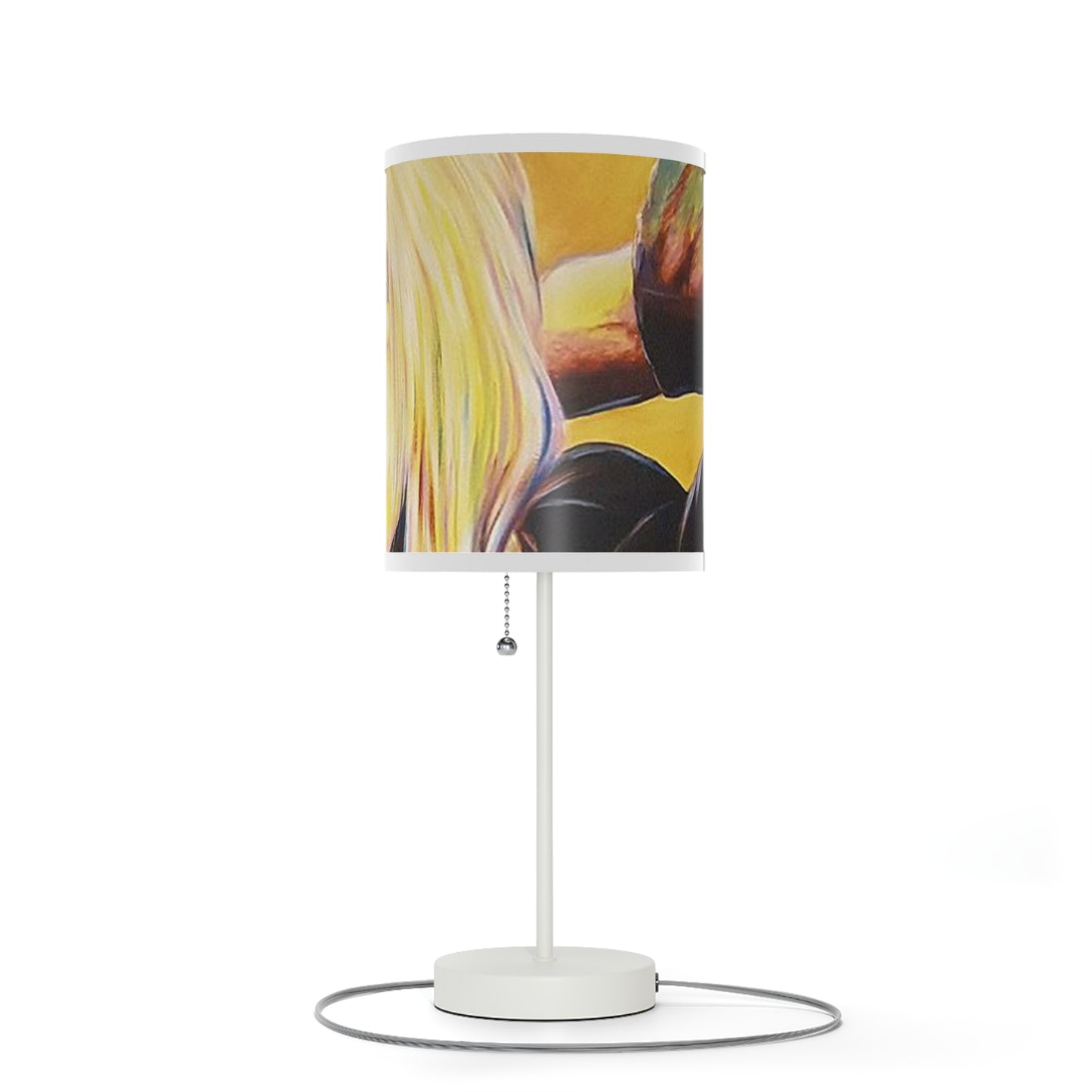 Tom Petty Fan Art Artistic Table Lamp with Stand - Unique Home Decor for Music Lovers by Mel Fiorentino