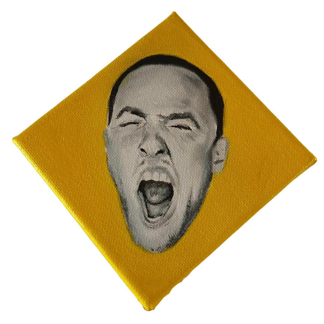 Baby Mac in Yellow Oil Painting