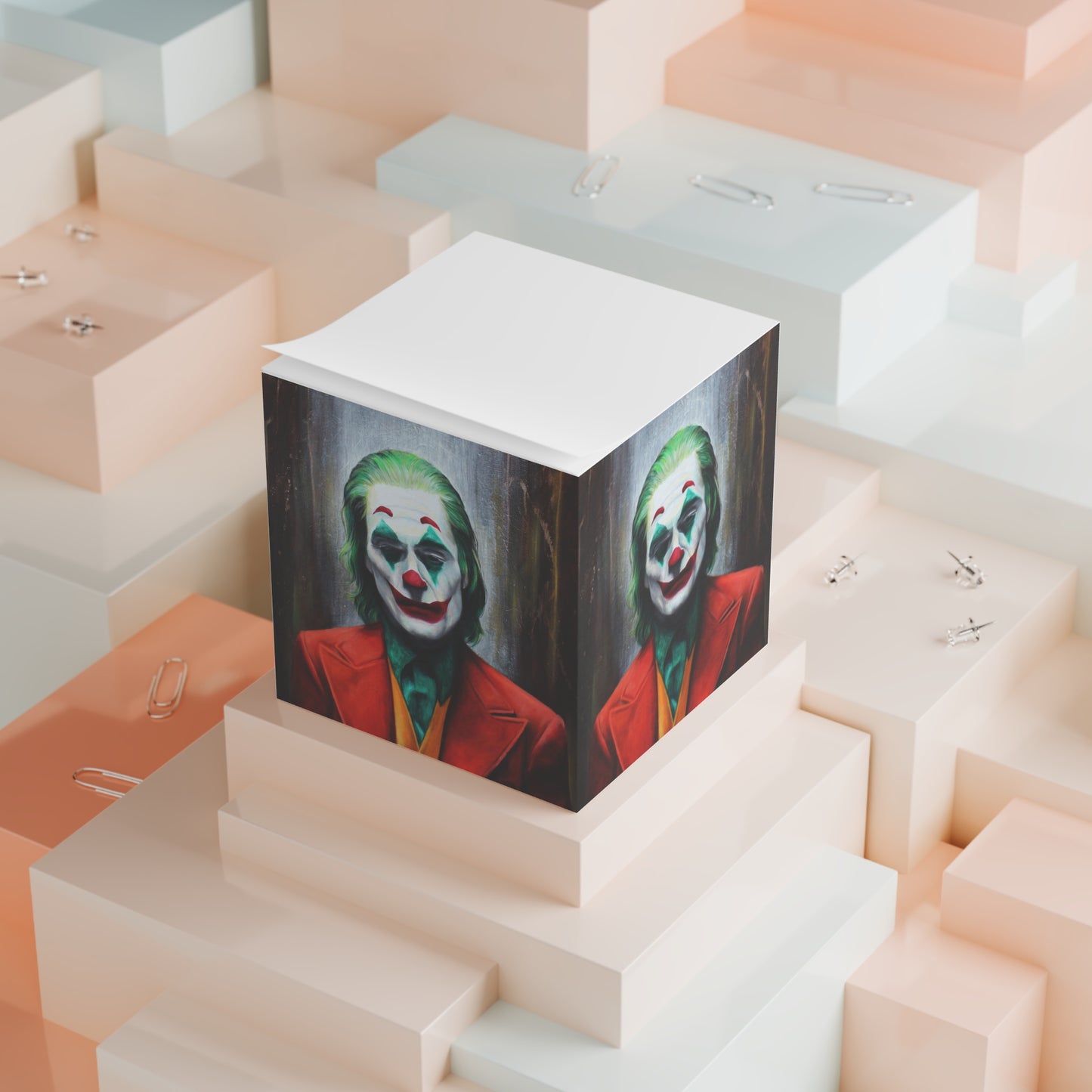 The Joker Note Cube by artist Mel Fiorentino