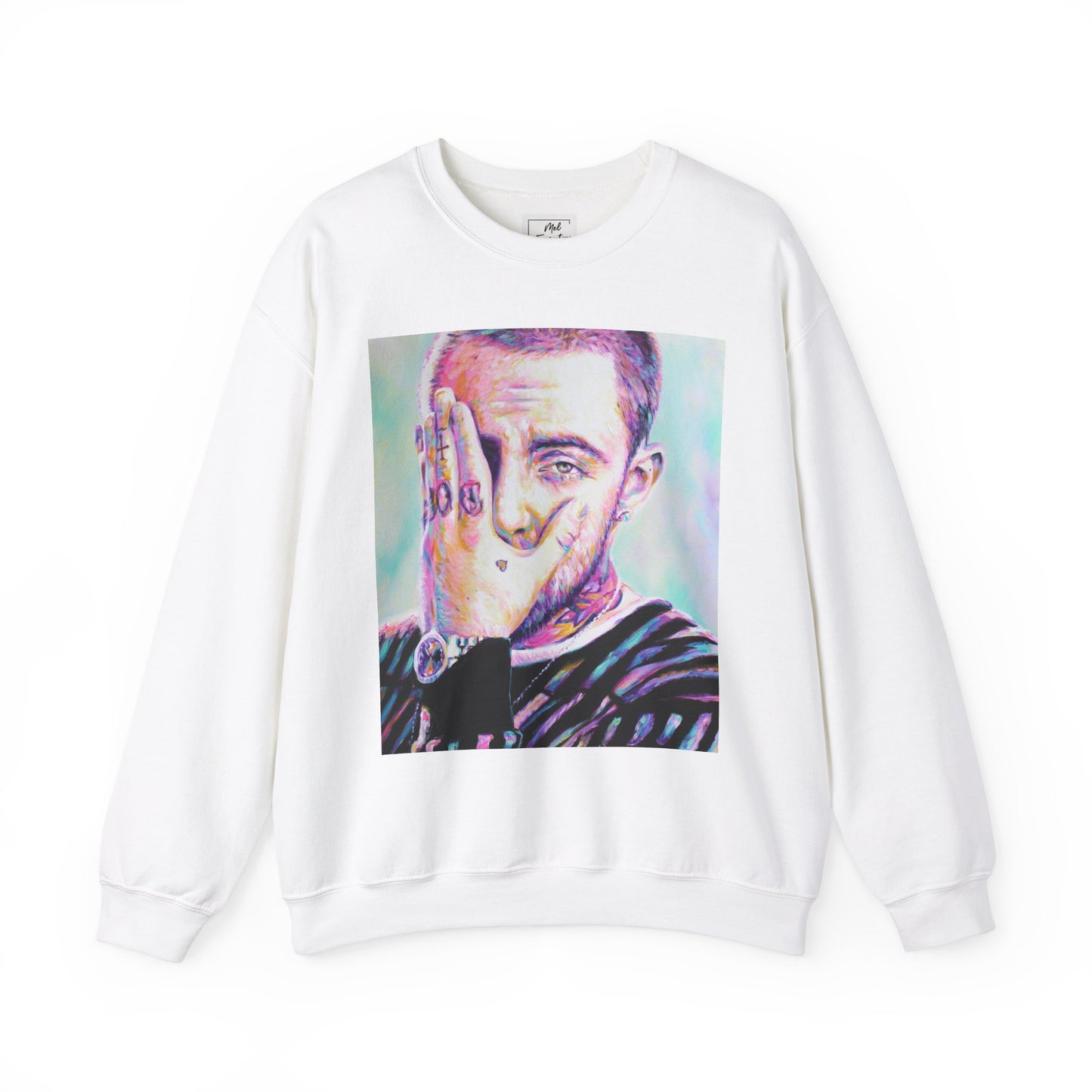 Mac Miller Unisex Crewneck Sweatshirt by Mel Fiorentino
