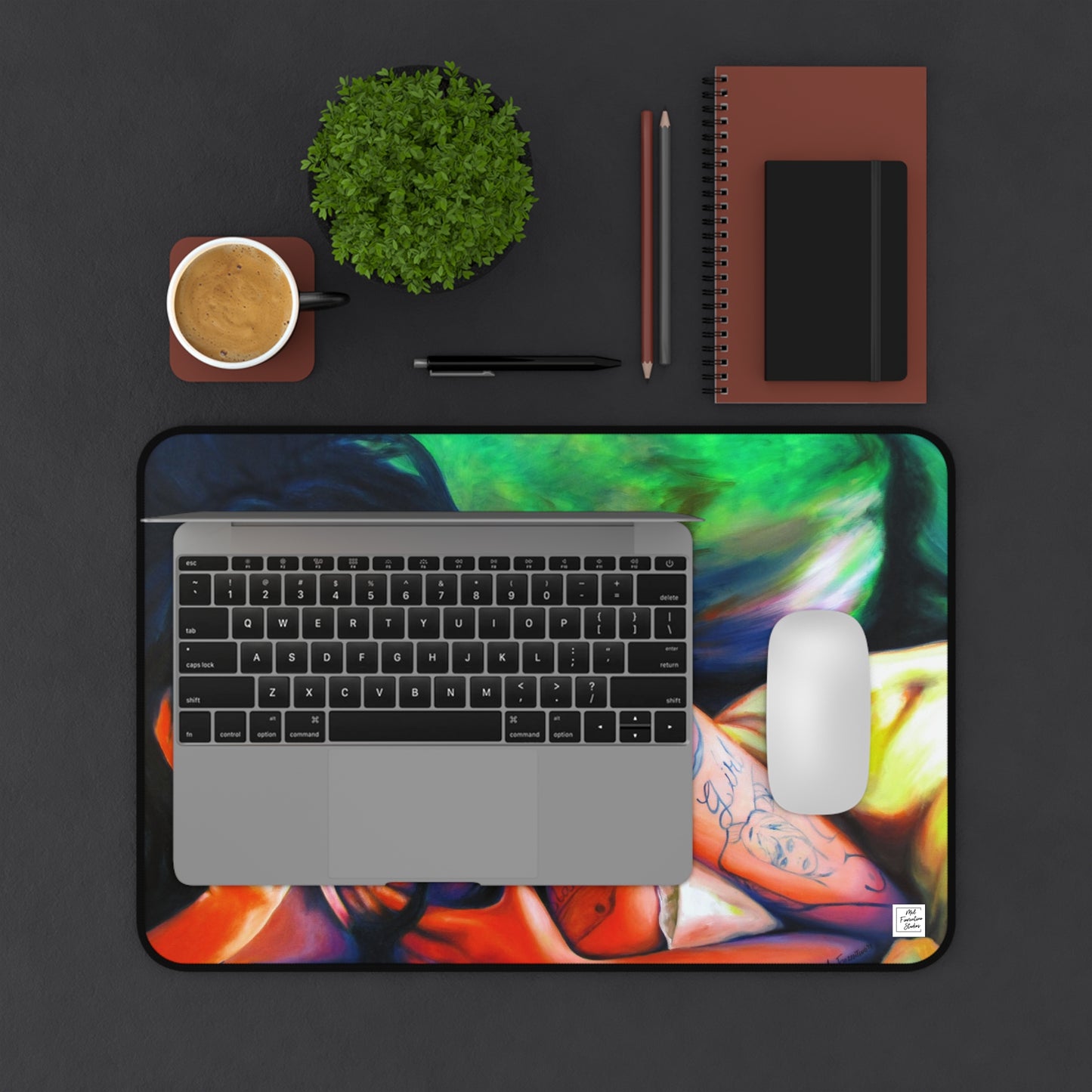 Amy Winehouse Vibrant Artist Desk Mat – Art by Mel Fiorentino