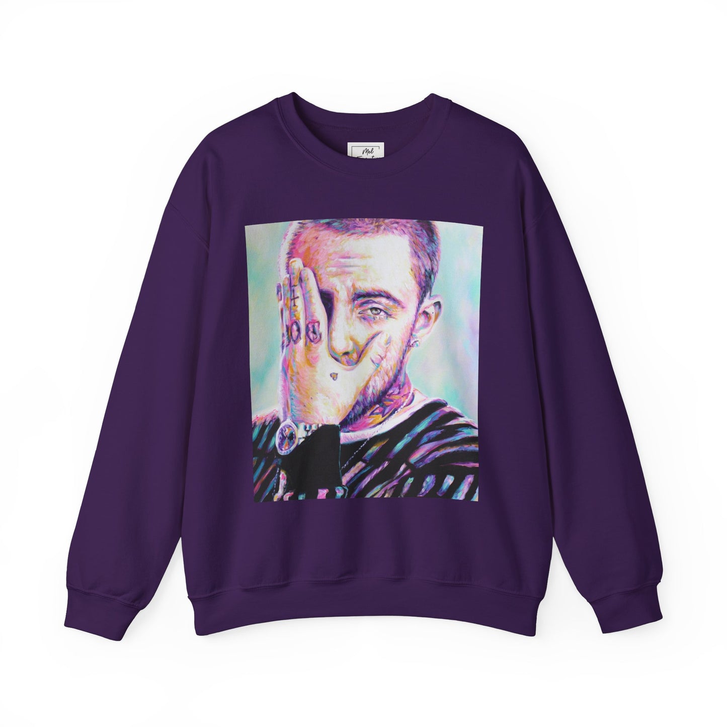 Mac Miller Unisex Crewneck Sweatshirt by Mel Fiorentino