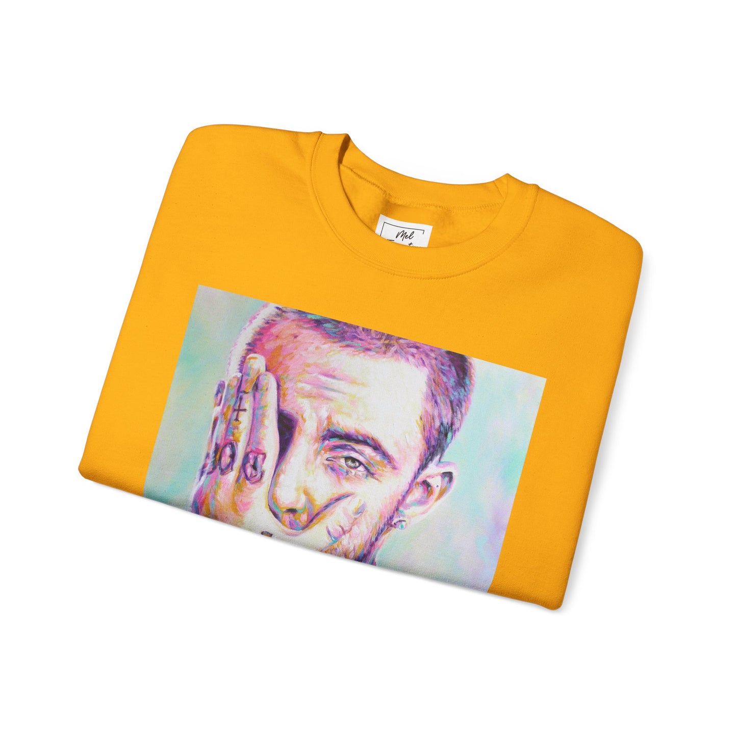 Mac Miller Unisex Crewneck Sweatshirt by Mel Fiorentino