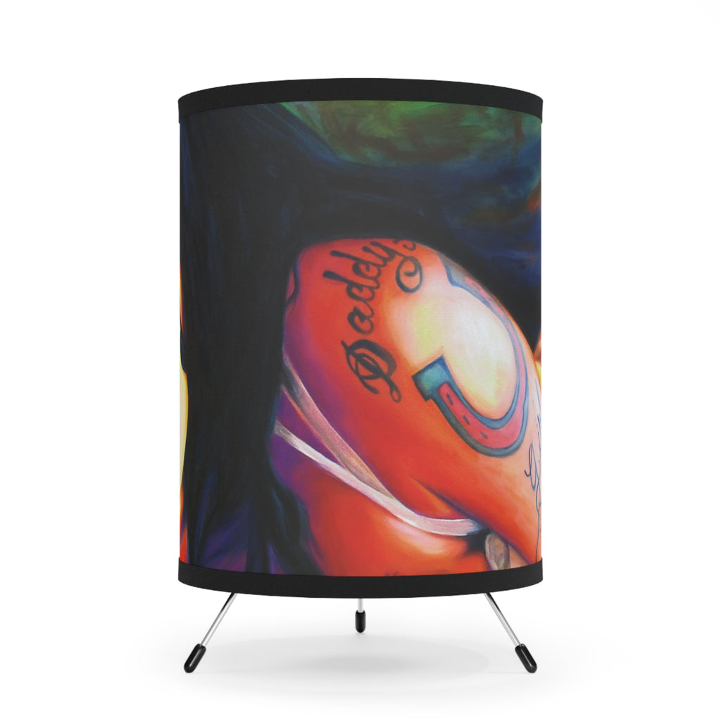 Amy Tripod Lamp with High-Res Printed Shade, US\CA plug