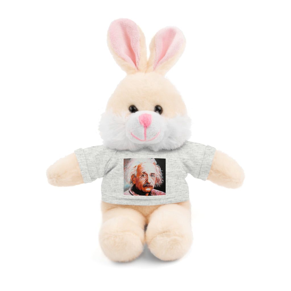 Super Cute Stuffed Animal with Albert Einstein Tee - Unique Gift for Kids & Collectors by Mel Fiorentino