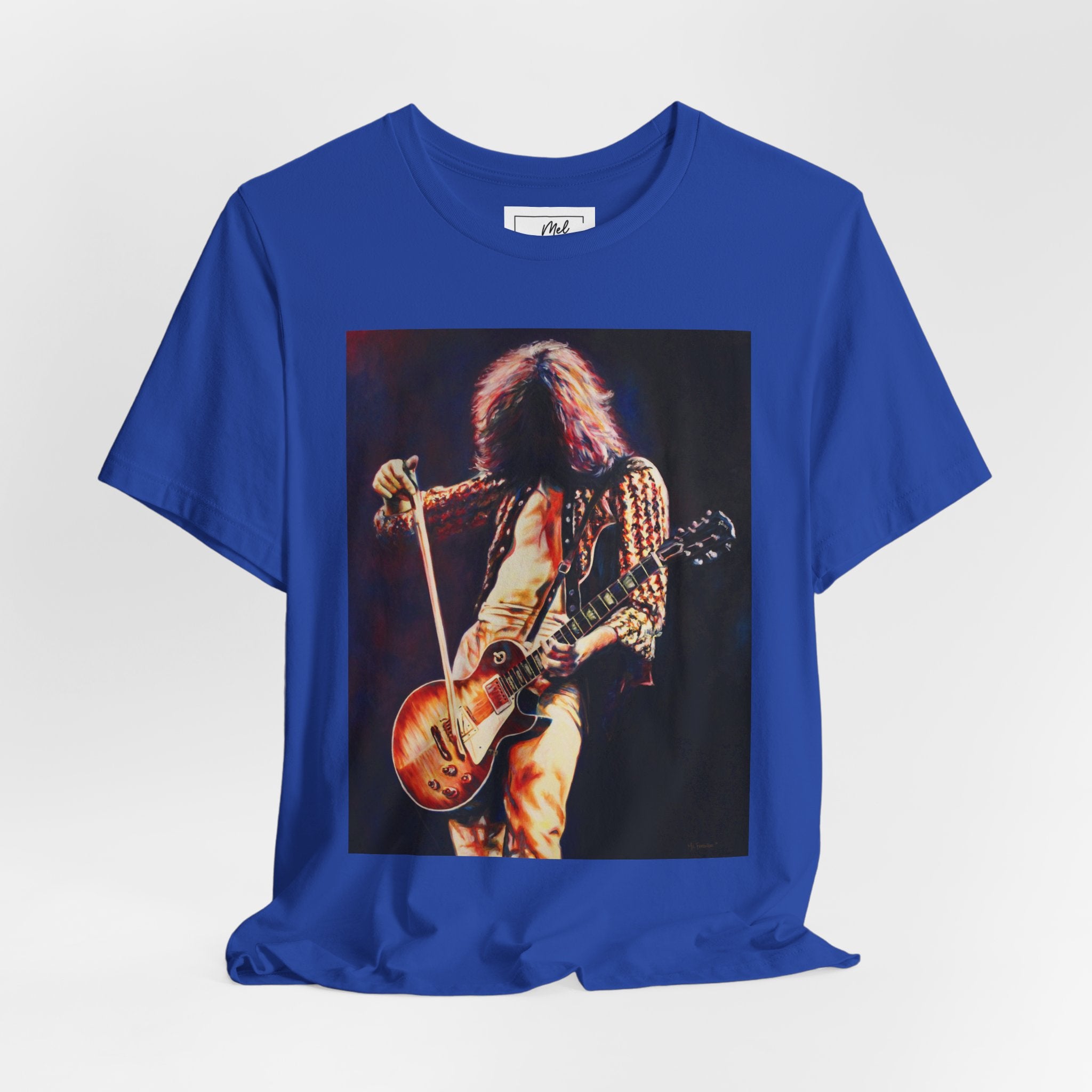 Jimmy Page Led Zeppelin Unisex Jersey Short Sleeve Tee