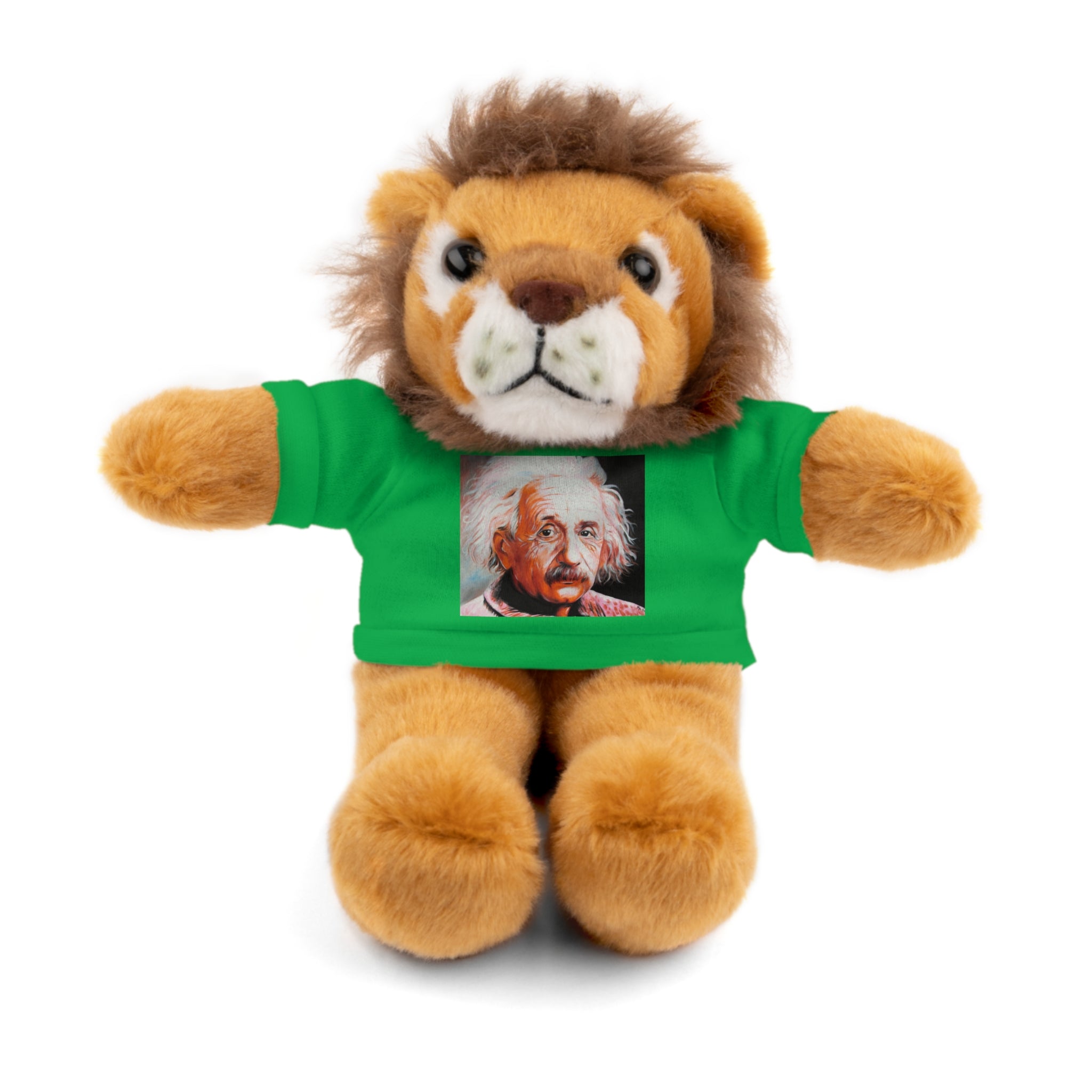 Super Cute Stuffed Animal with Albert Einstein Tee - Unique Gift for Kids & Collectors by Mel Fiorentino