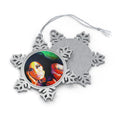 Amy Winehouse Pewter Snowflake Ornament by Mel Fiorentino