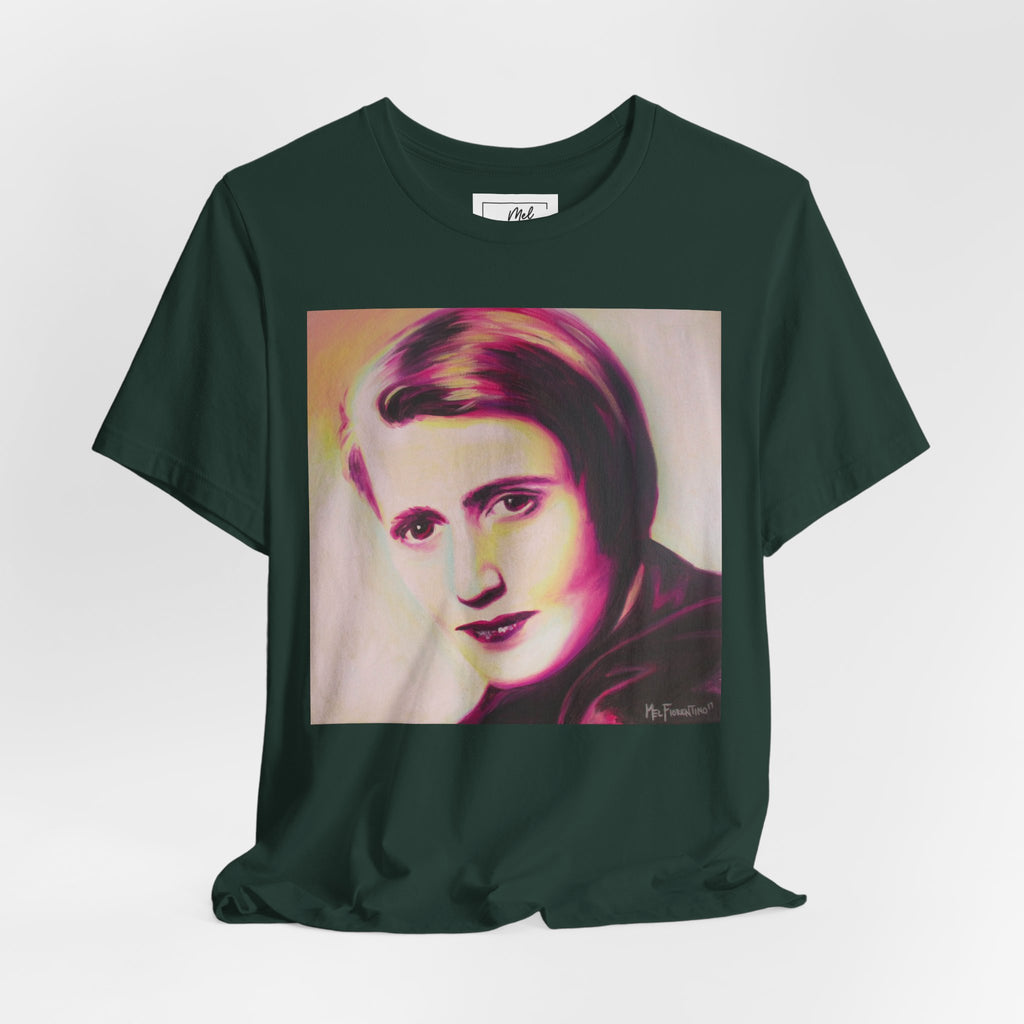 Ayn Rand Writer Unisex Jersey Short Sleeve Tee