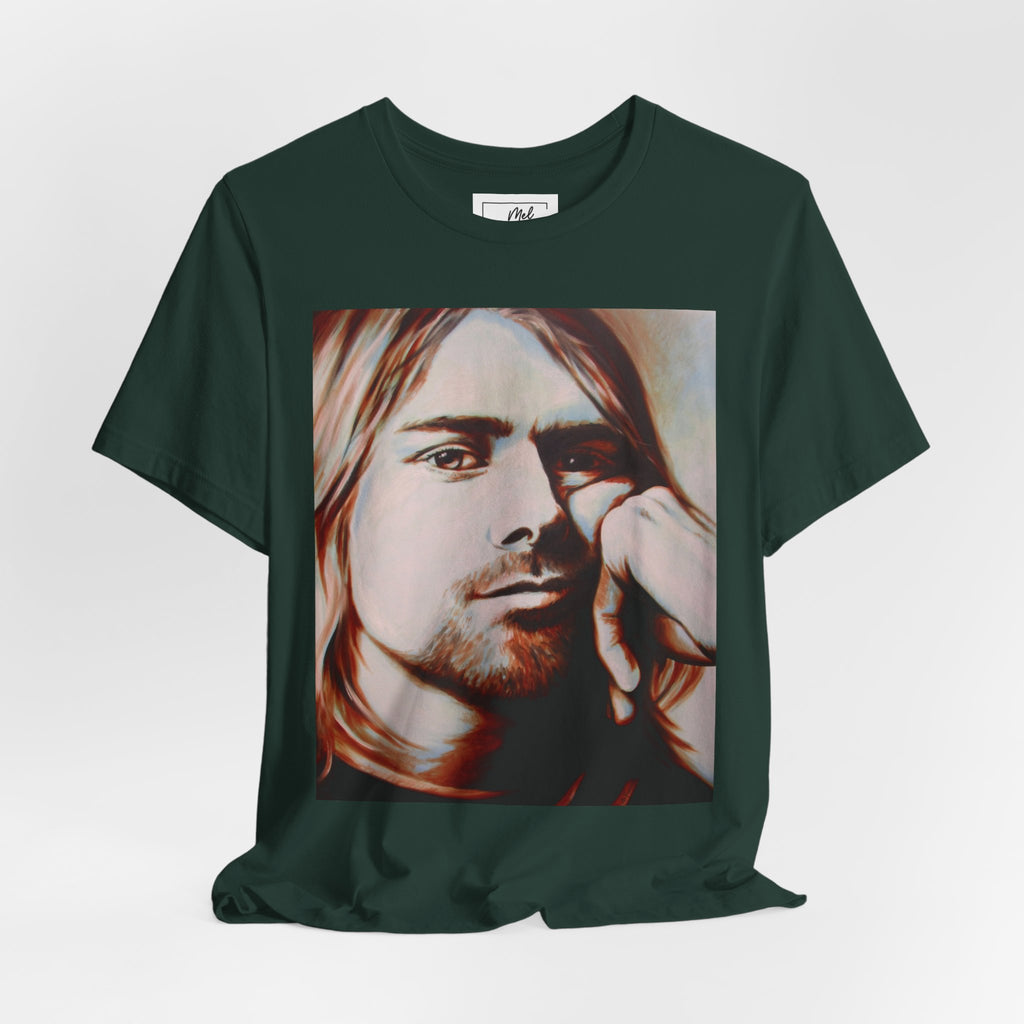 Kurt Cobain Nirvana Unisex Jersey Short Sleeve Tee