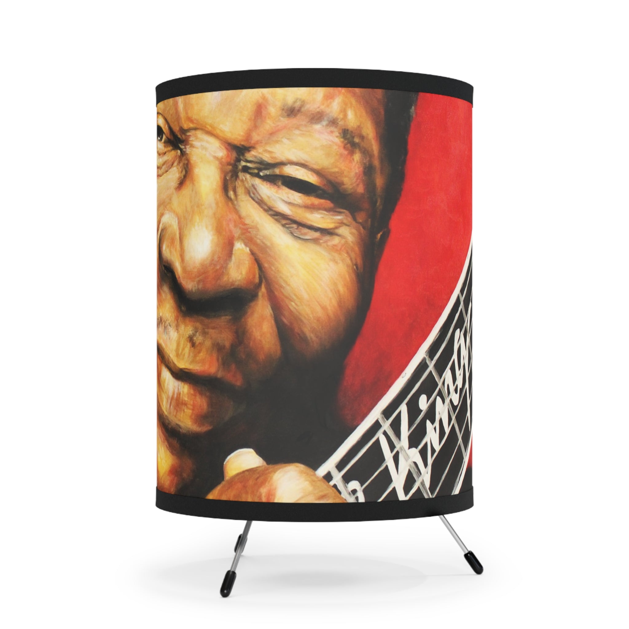 B.B. King Tripod Lamp with High-Res Printed Shade, US\CA plug