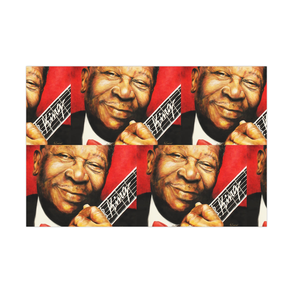 B.B. King Gift Wrap Papers by Mel Fiorentino