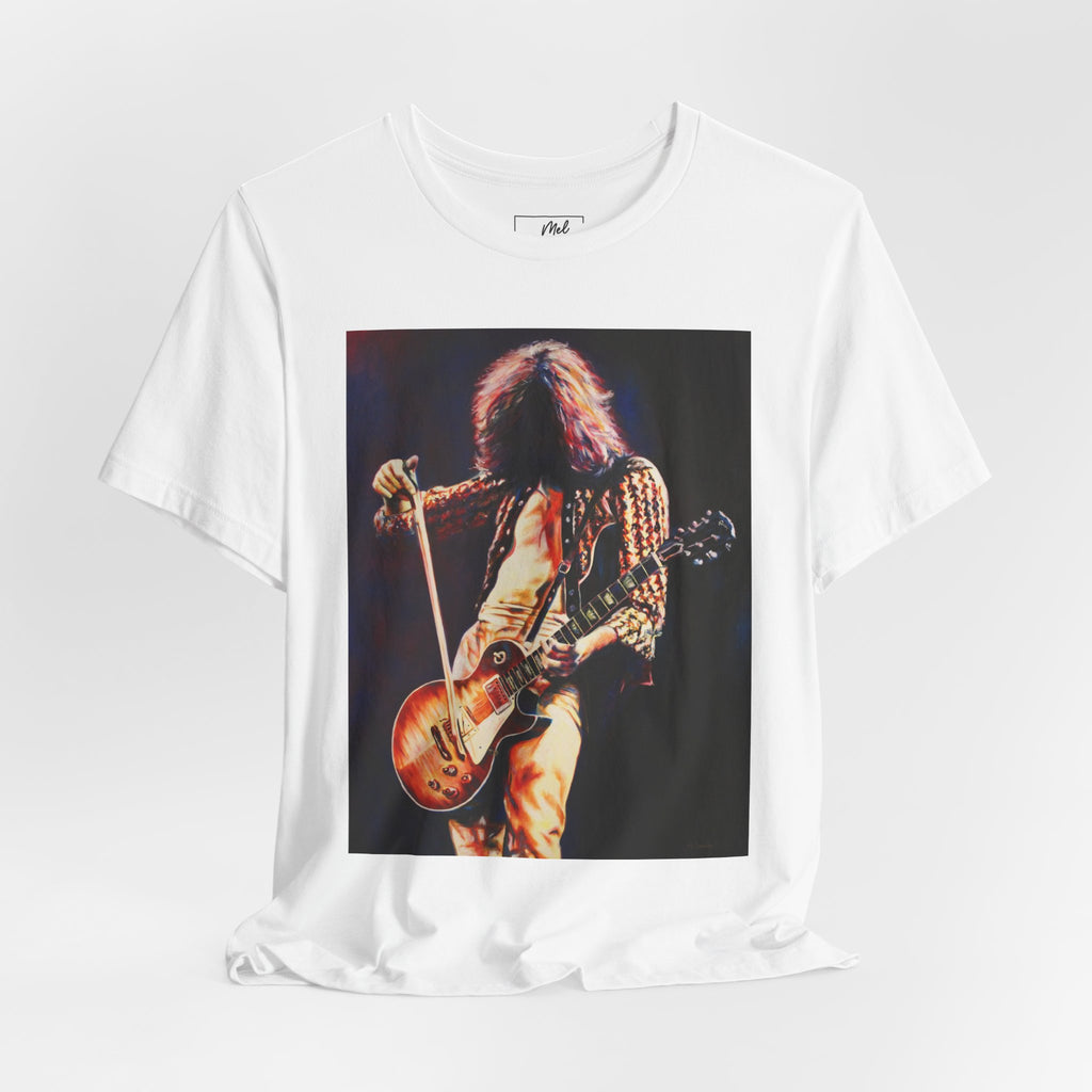 Jimmy Page Led Zeppelin Unisex Jersey Short Sleeve Tee