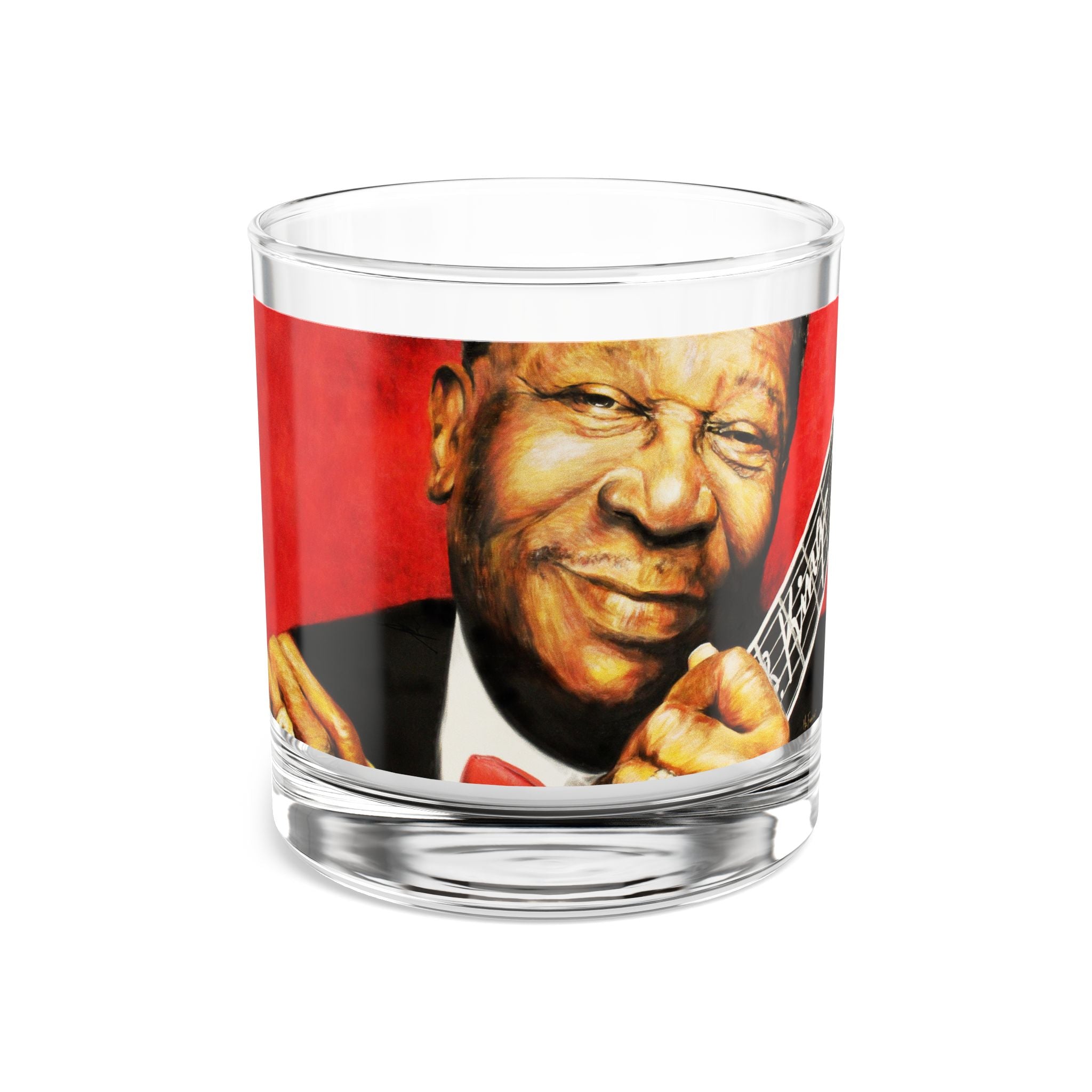 B.B. King Rocks Glass, 10oz by Mel Fiorentino