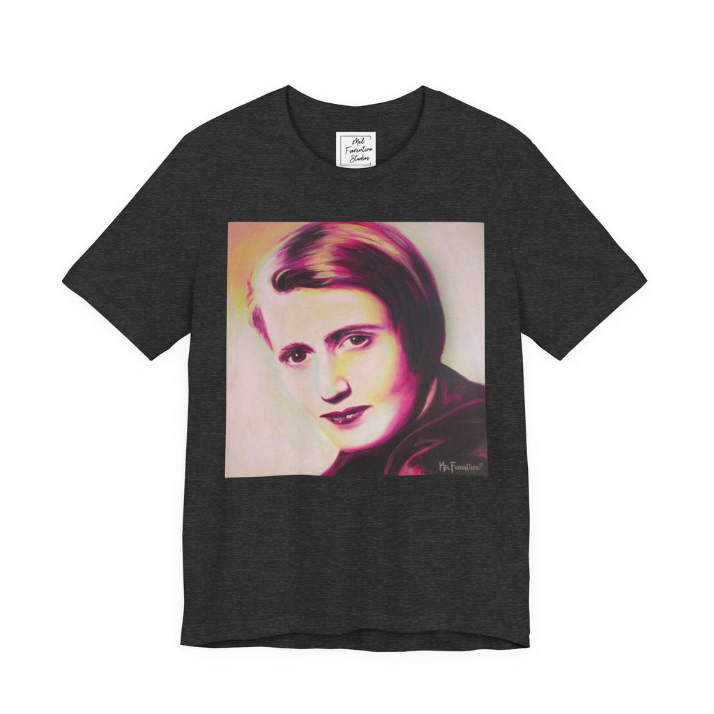 Ayn Rand Writer Unisex Jersey Short Sleeve Tee