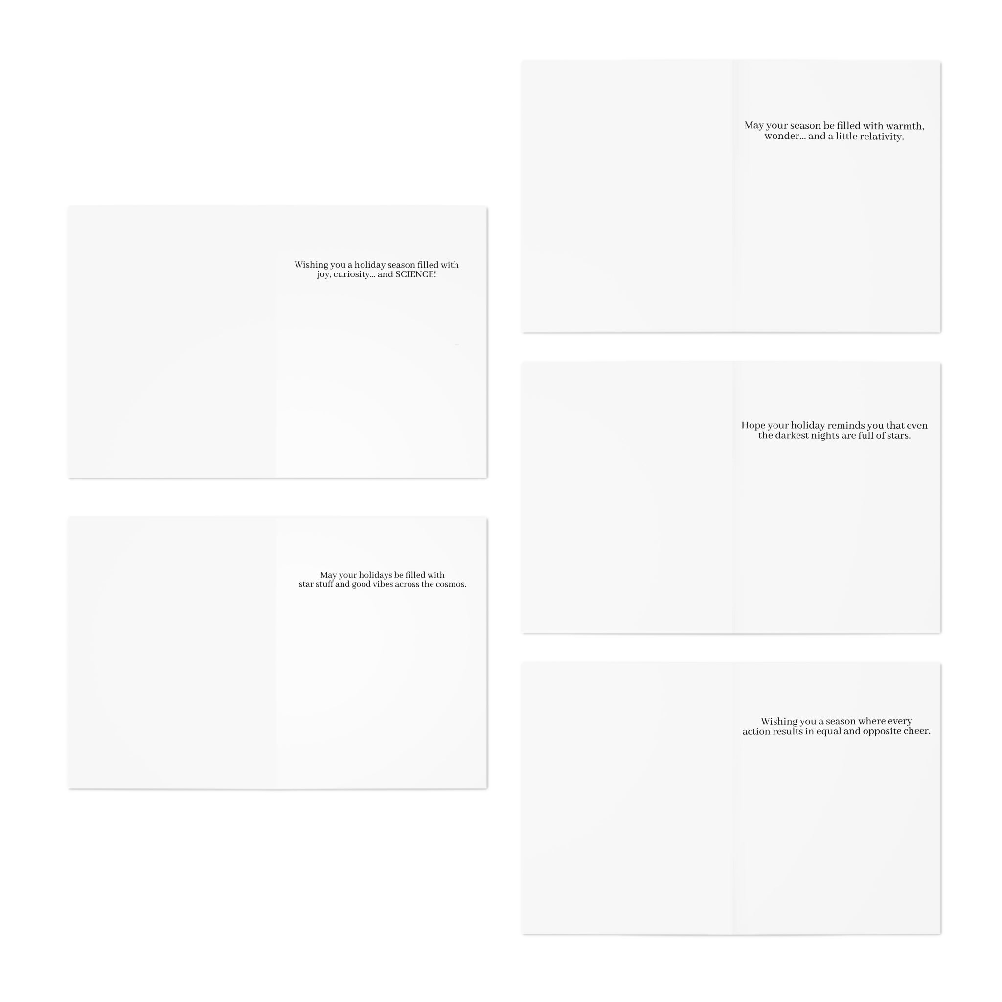 Great Scientists Greeting Cards (5-Pack)