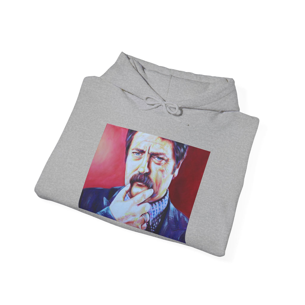 Ron Swanson Unisex Heavy Blend™ Hooded Sweatshirt