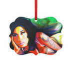 Amy Winehouse Metal Plaque Ornament by Mel Fiorentino
