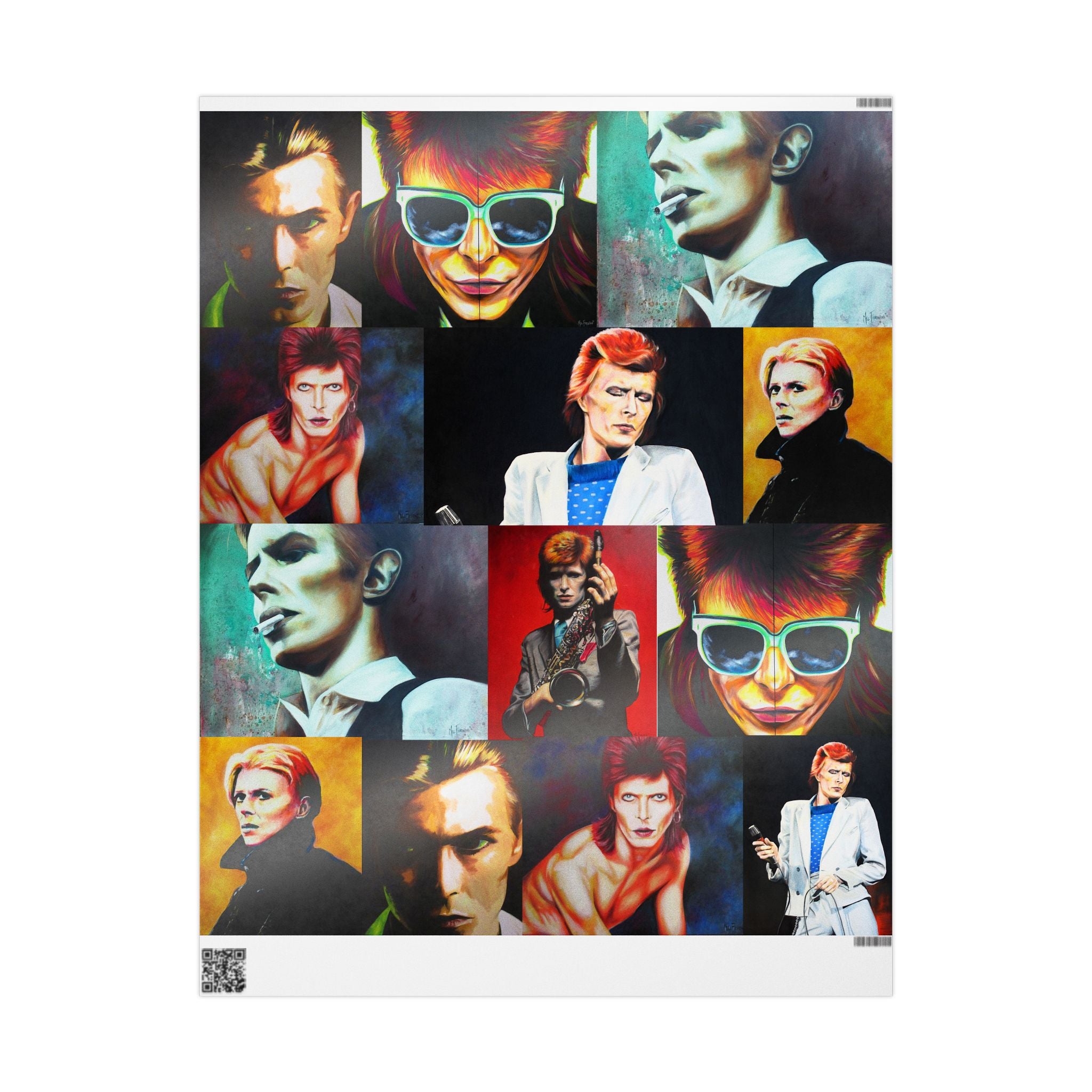 David Bowie Art Wrapping Papers