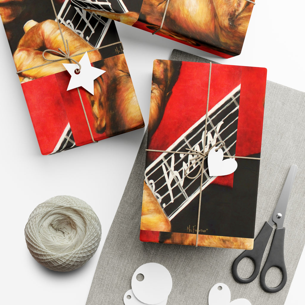 B.B. King Gift Wrap Papers by Mel Fiorentino