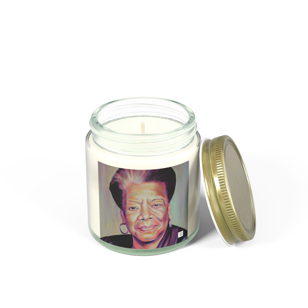 Inspirational Scented Candle - Coconut Apricot Wax with Maya Angelou Design (4oz & 9oz)