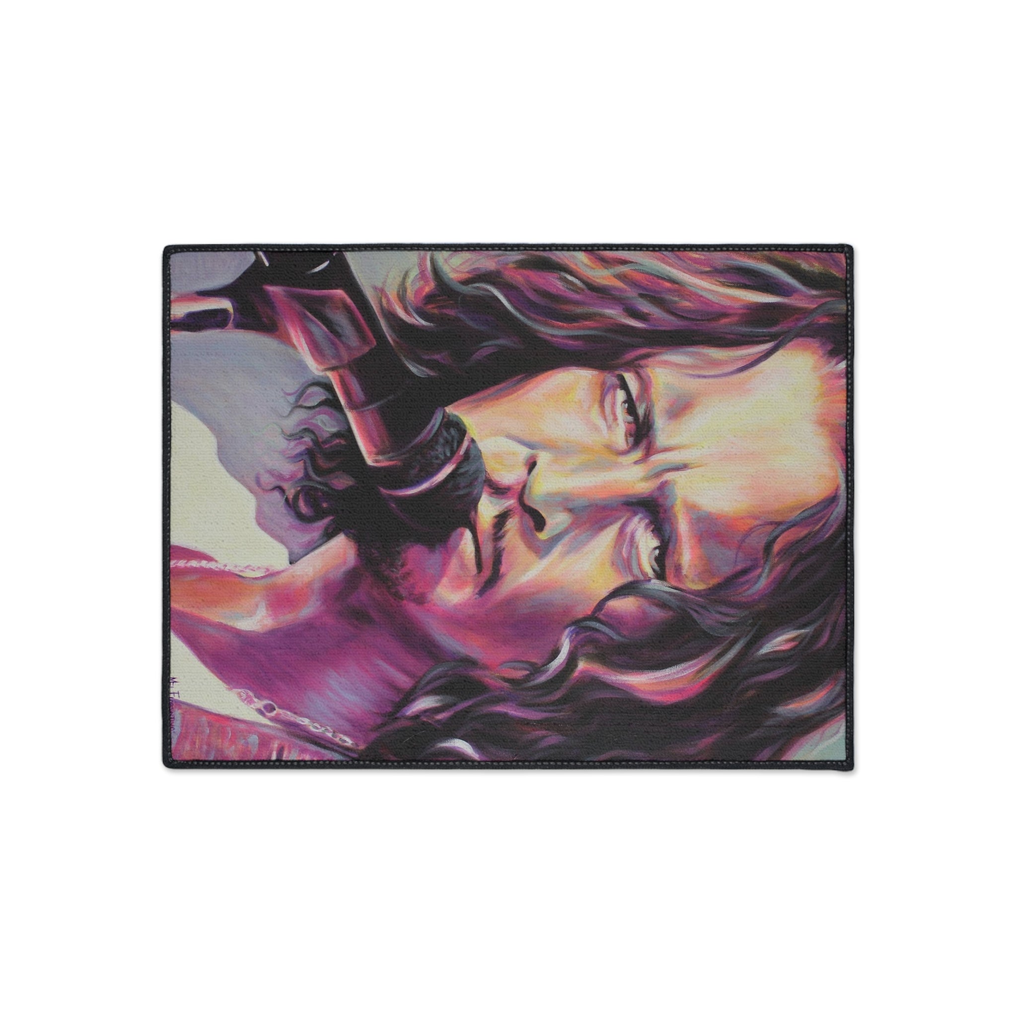 Chris Cornell Heavy Duty Floor Mat by artist Mel Fiorentino