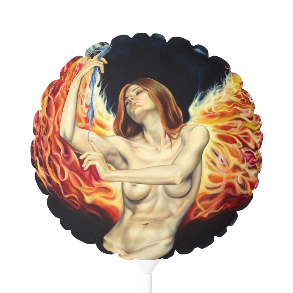 Phoenix Rising- Embracing the Fire Balloon (Round), 11"