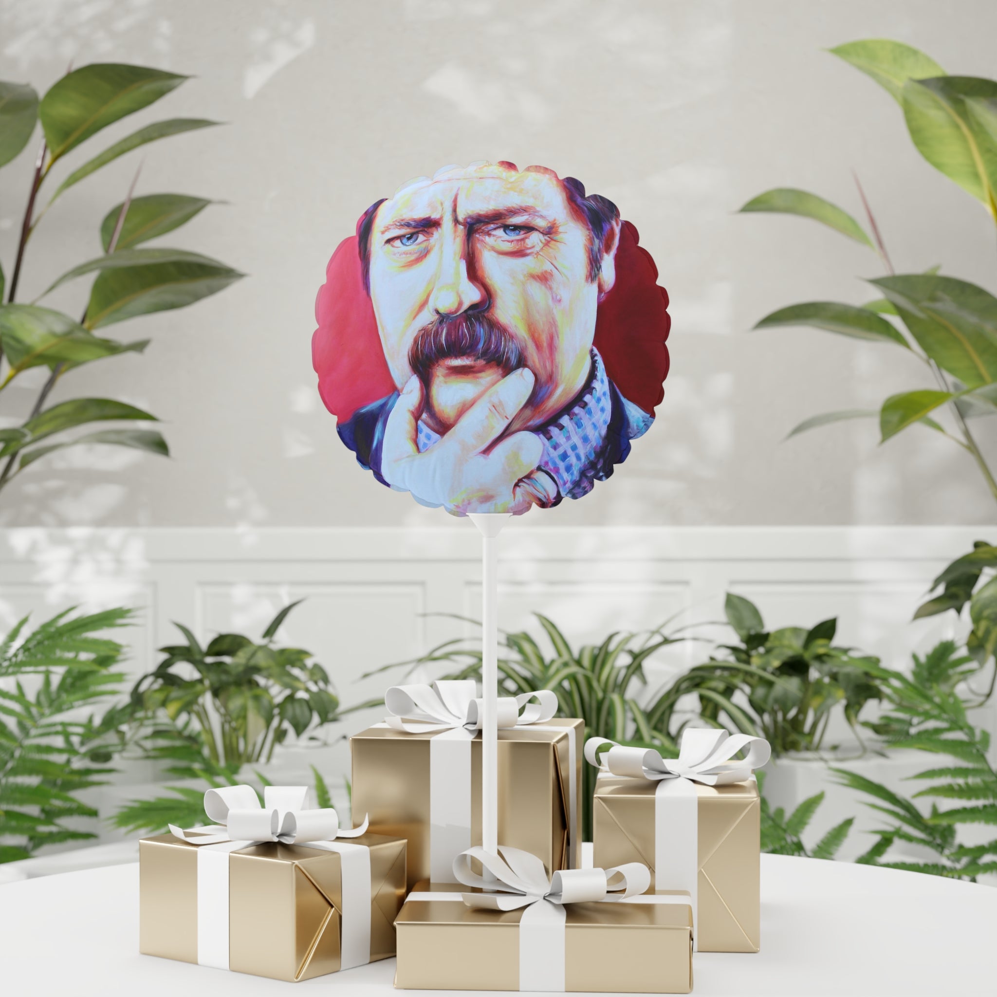 Ron Swanson Balloon (Round), 11"