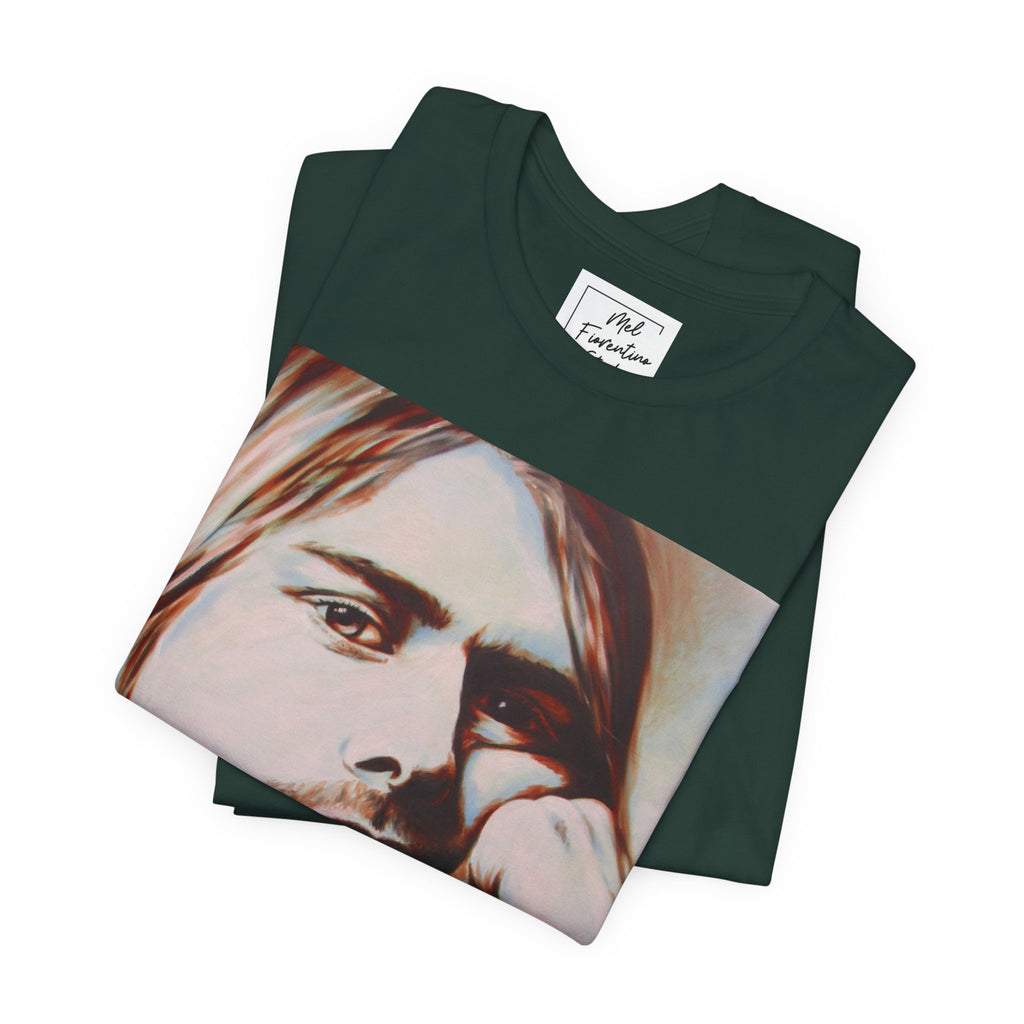 Kurt Cobain Nirvana Unisex Jersey Short Sleeve Tee