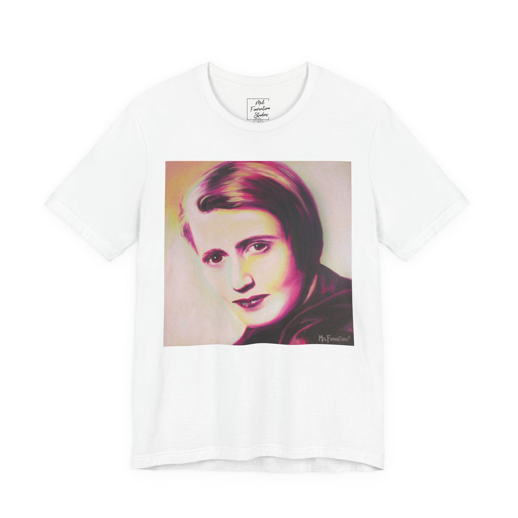 Ayn Rand Writer Unisex Jersey Short Sleeve Tee