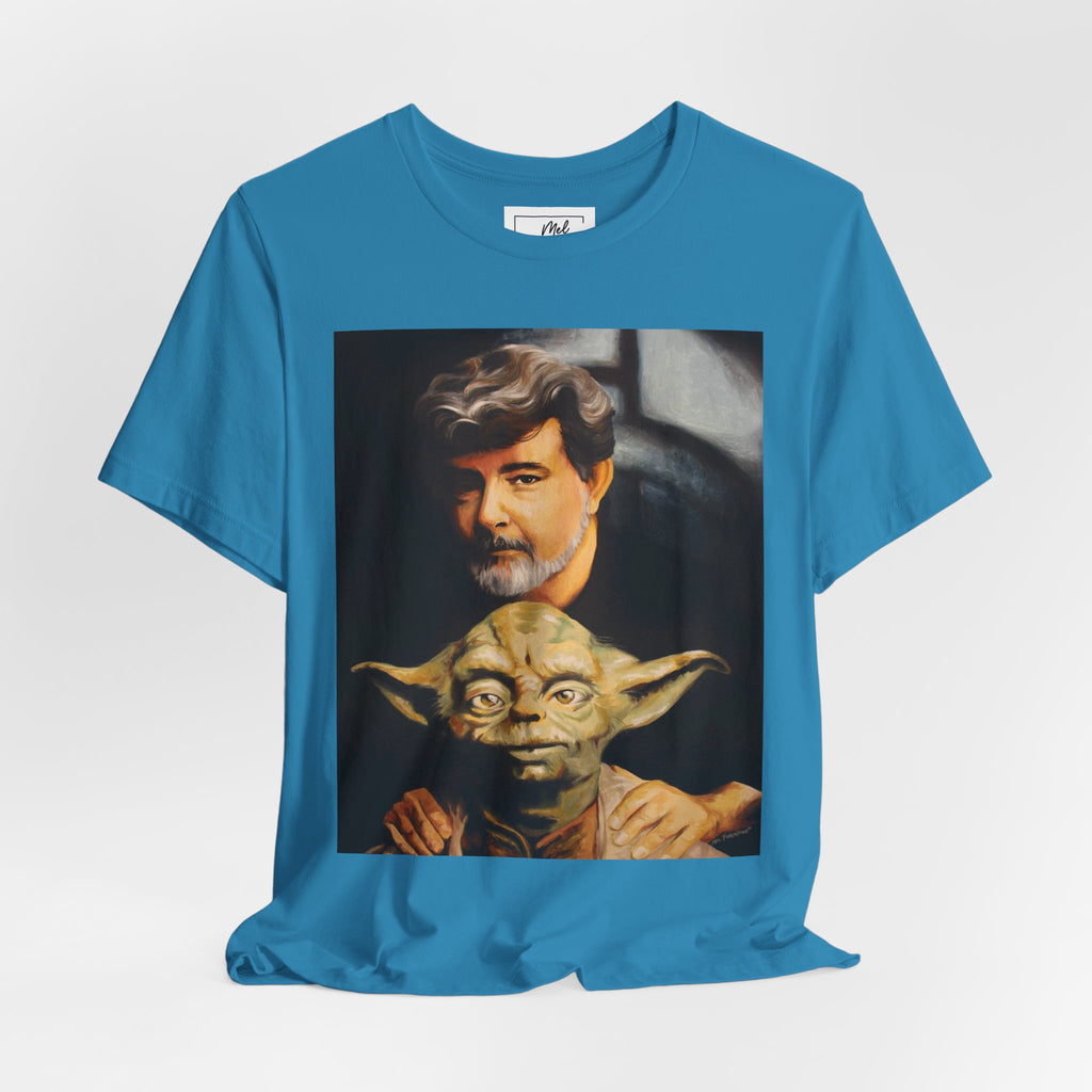George & Yoda Unisex Jersey Short Sleeve Tee