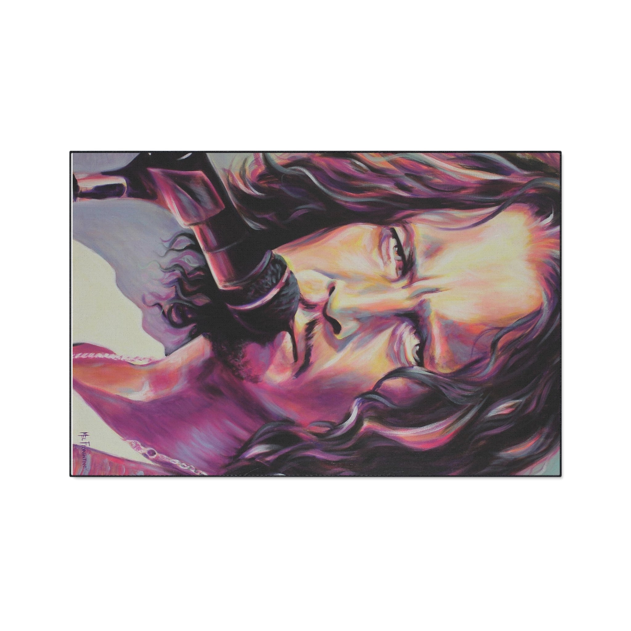 Chris Cornell Heavy Duty Floor Mat by artist Mel Fiorentino