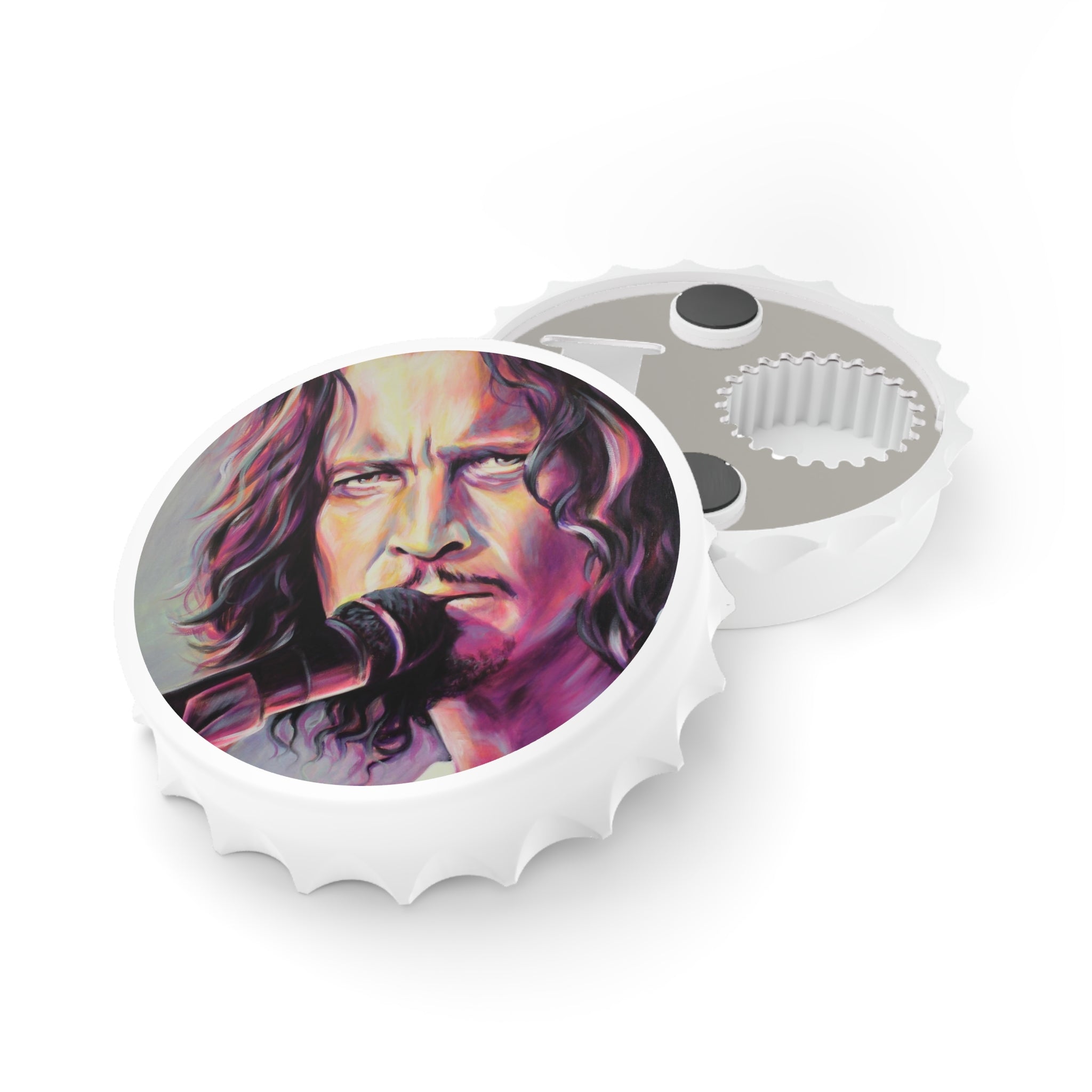 Chris Cornell Bottle Opener – Vintage Style Barware by artist Mel Fiorentino