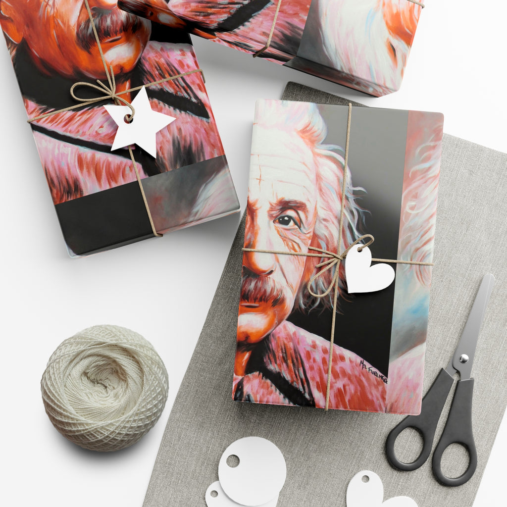 Albert Einstein Gift Wrap Papers by Mel Fiorentino