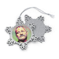 Bill Murray Pewter Snowflake Ornament by Mel Fiorentino