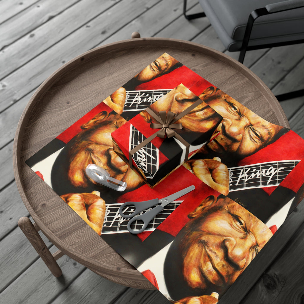 B.B. King Gift Wrap Papers by Mel Fiorentino