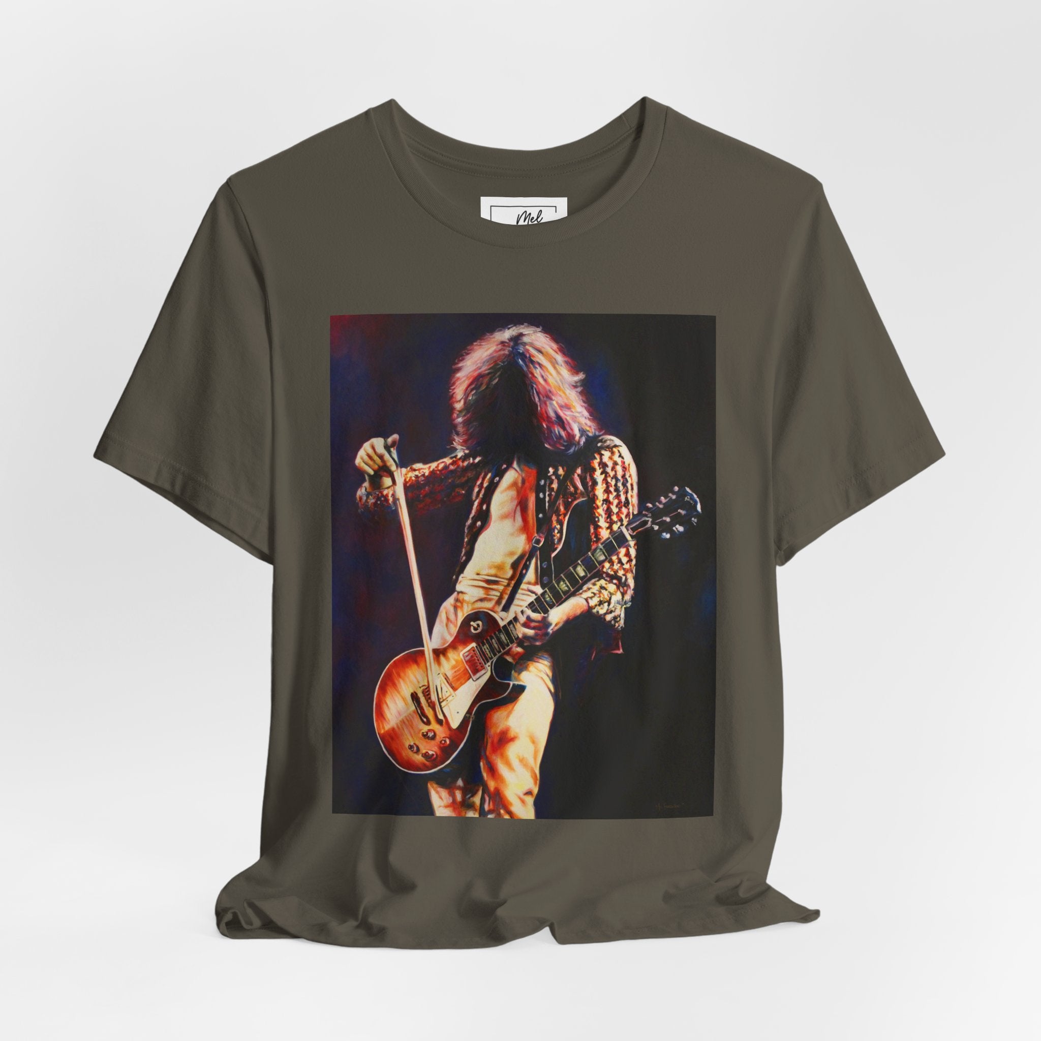 Jimmy Page Led Zeppelin Unisex Jersey Short Sleeve Tee